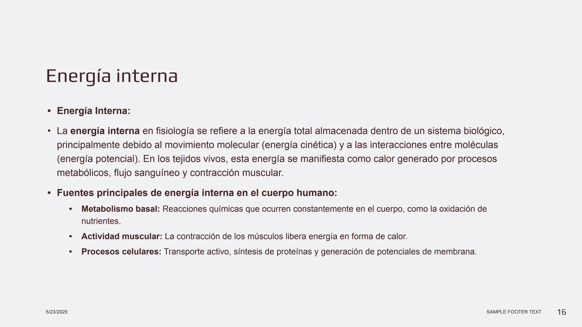 Física en terapia física Termodinámica
• La termodinámica es la rama de la física que
estudia las relaciones entre el calor, el trabajo y
la