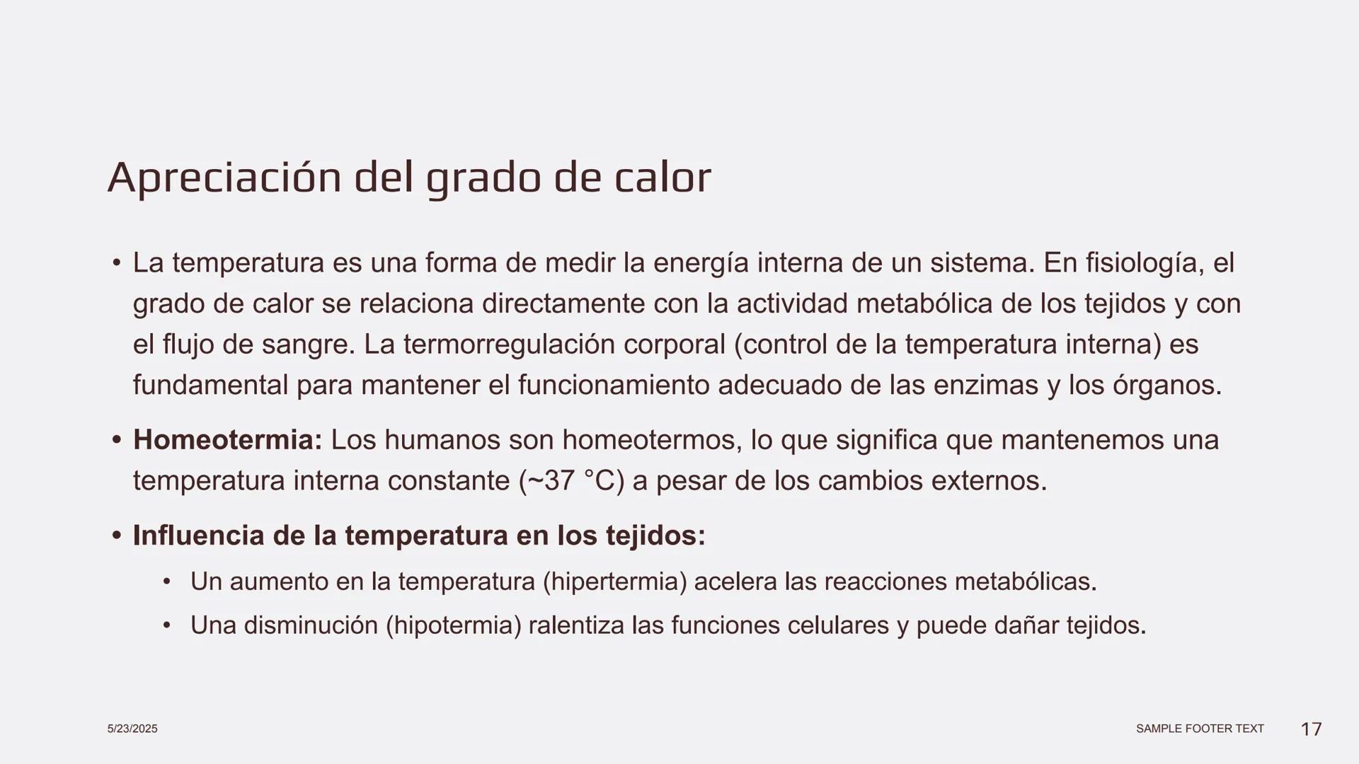 Física en terapia física Termodinámica
• La termodinámica es la rama de la física que
estudia las relaciones entre el calor, el trabajo y
la