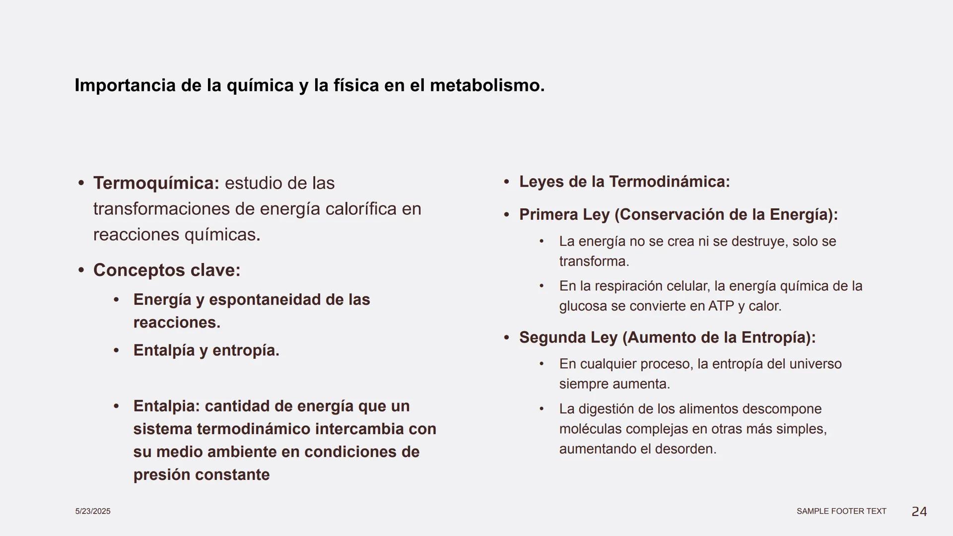 Física en terapia física Termodinámica
• La termodinámica es la rama de la física que
estudia las relaciones entre el calor, el trabajo y
la