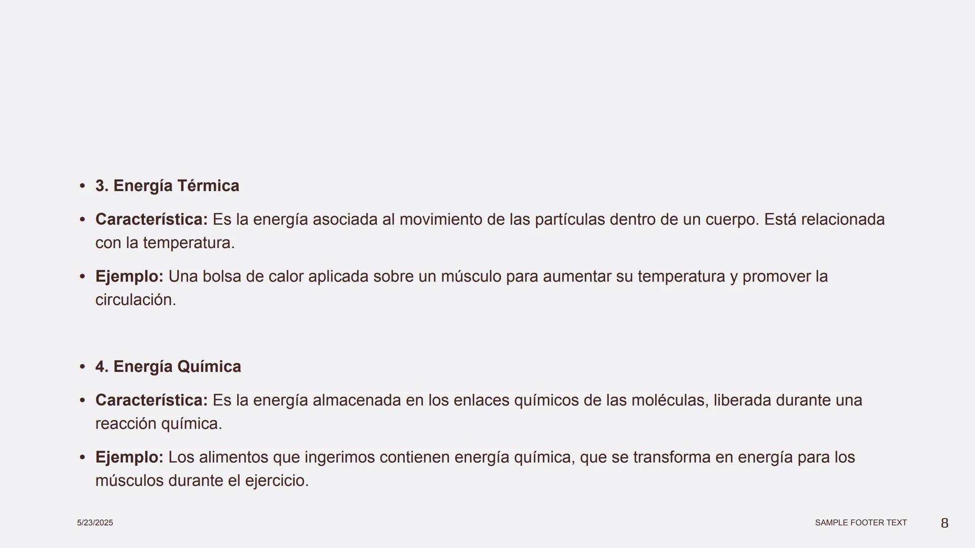 Física en terapia física Termodinámica
• La termodinámica es la rama de la física que
estudia las relaciones entre el calor, el trabajo y
la