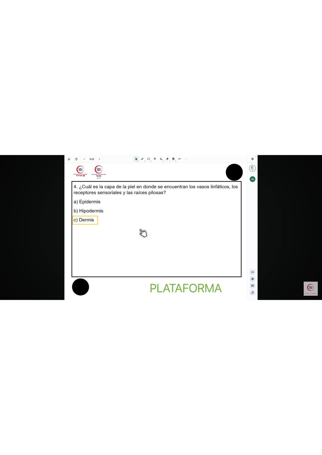 4. Identifique el producto que se obtiene en el ciclo de Krebs cuando al aconitato se
le agrega una molécula de agua.
a) Oxalacetato
b) Isoc