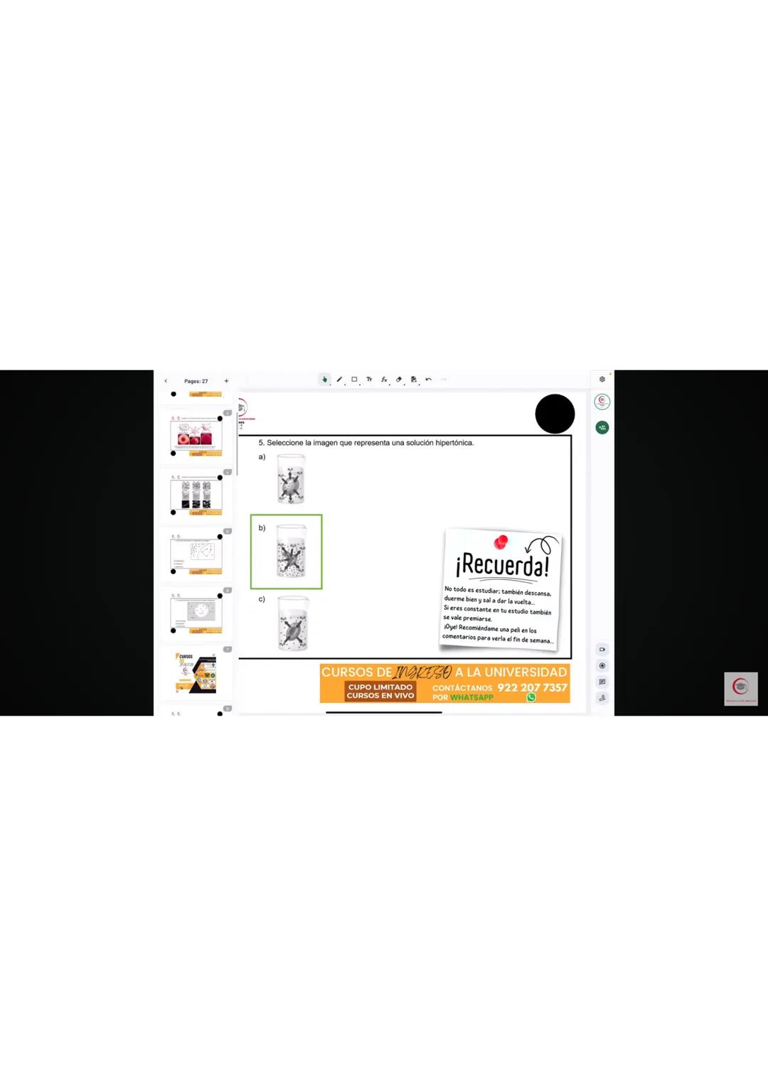 4. Identifique el producto que se obtiene en el ciclo de Krebs cuando al aconitato se
le agrega una molécula de agua.
a) Oxalacetato
b) Isoc