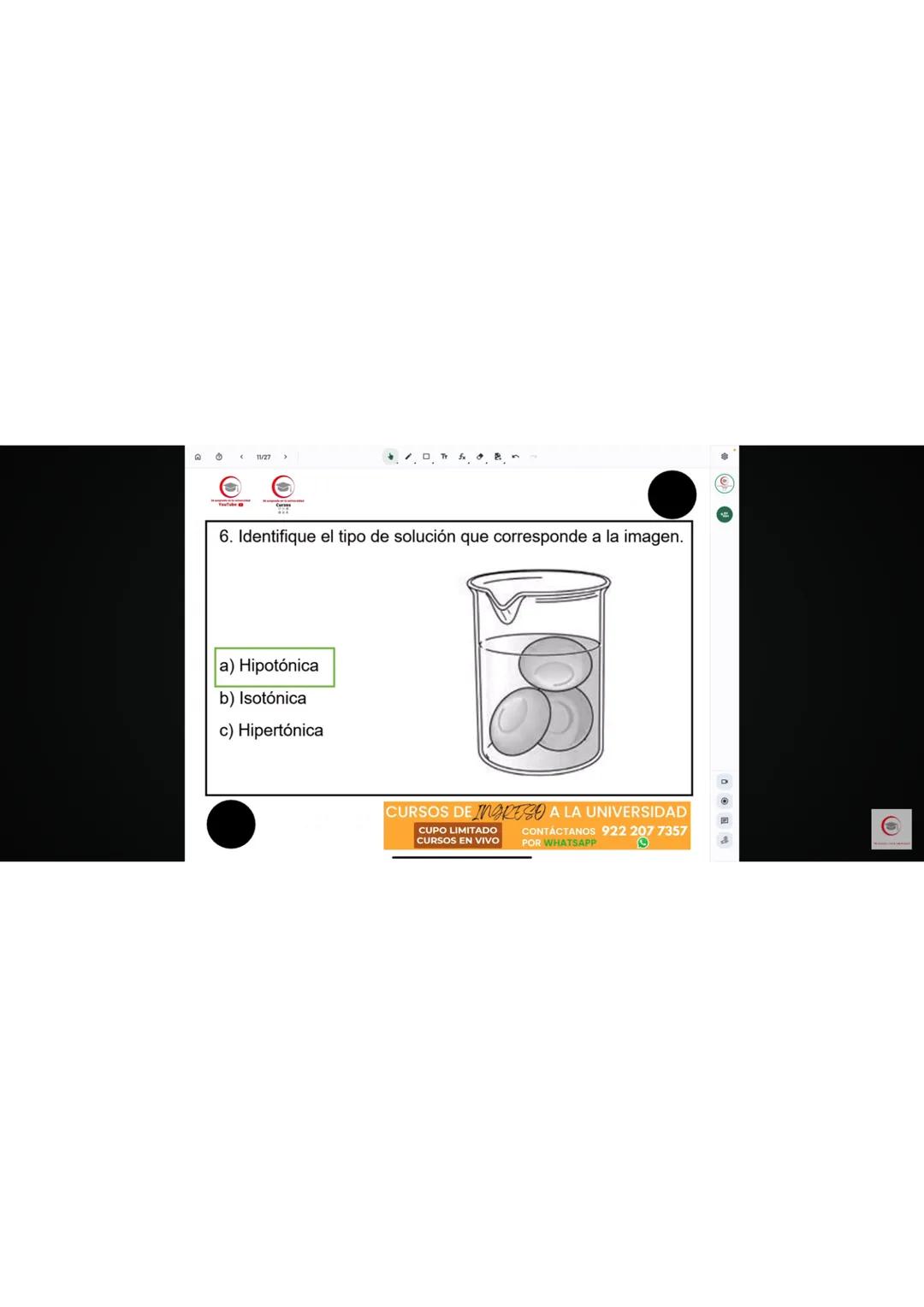 4. Identifique el producto que se obtiene en el ciclo de Krebs cuando al aconitato se
le agrega una molécula de agua.
a) Oxalacetato
b) Isoc