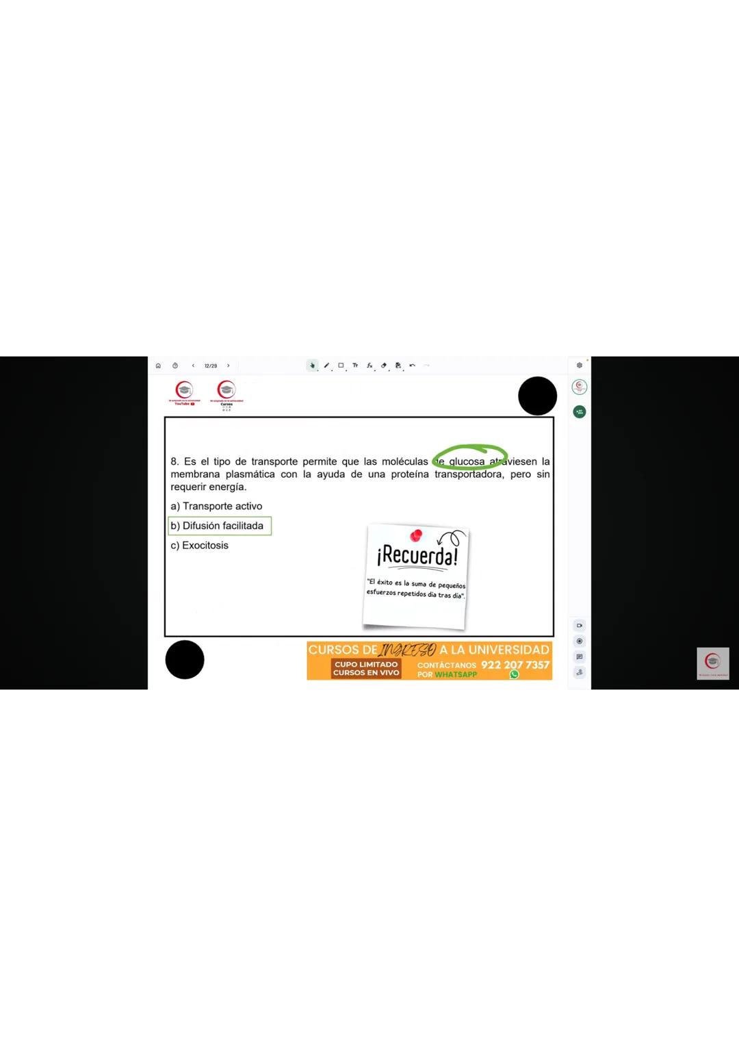 4. Identifique el producto que se obtiene en el ciclo de Krebs cuando al aconitato se
le agrega una molécula de agua.
a) Oxalacetato
b) Isoc