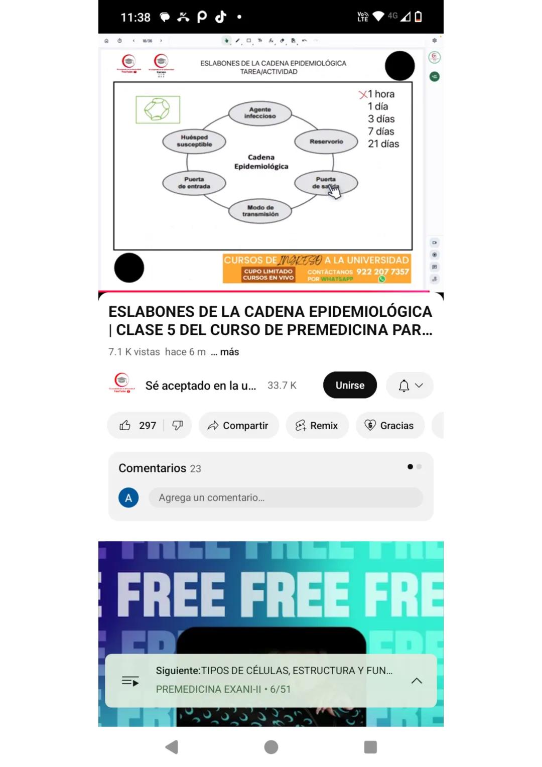4. Identifique el producto que se obtiene en el ciclo de Krebs cuando al aconitato se
le agrega una molécula de agua.
a) Oxalacetato
b) Isoc