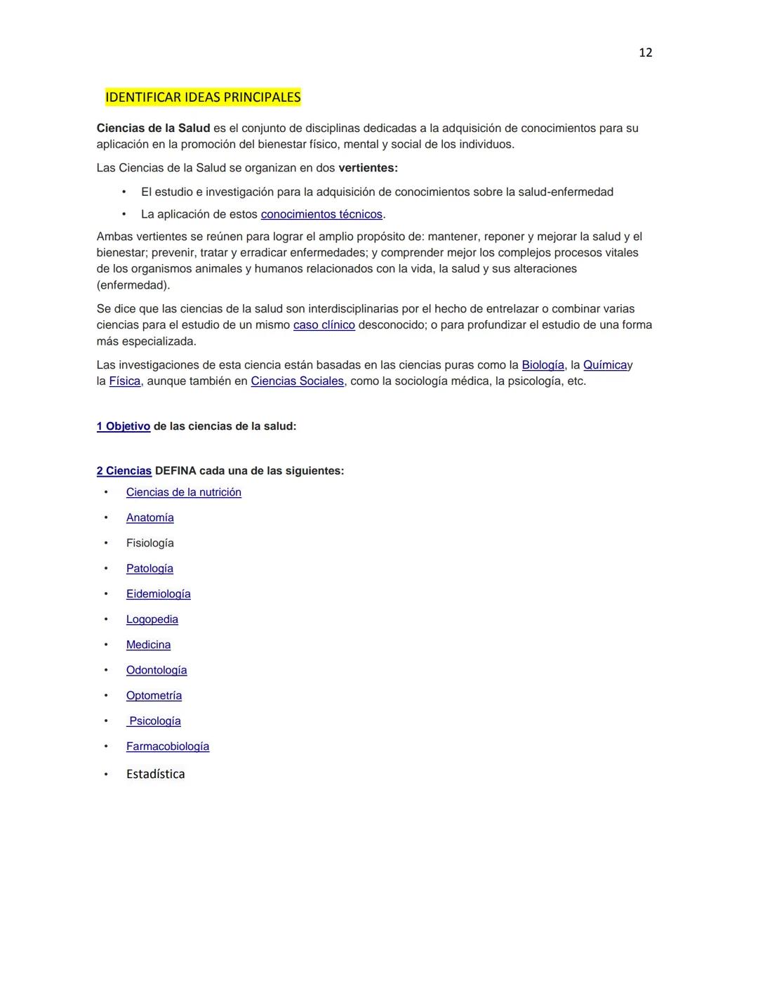 OBAEM C.E.M. PÁTZCUARO C.S.4
PORAFOLIOS DE EVIDENCIAS
CIENCIAS DE LA SALUD I
ESTUDIATE
DOCENTE: MARÍA ISABEL GONZÁLEZ ANDRADE
TEXTOS BÁSICOS