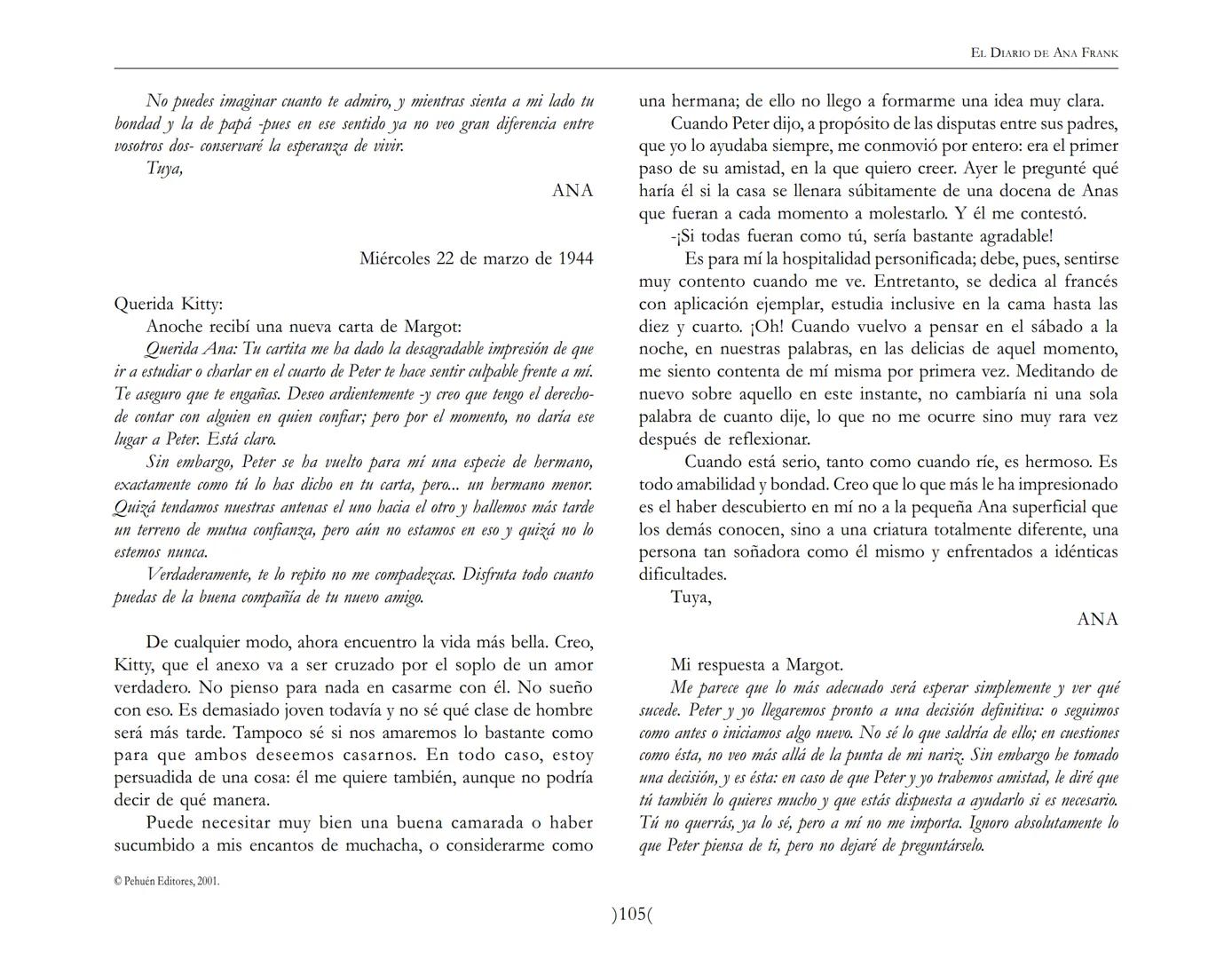 El Diario de
Ana Frank EL DIARIO DE ANA FRANK
NOTA DEL TRADUCTOR
Función de mediar -de intermediar- entre dos mundos, entre
dos universos li