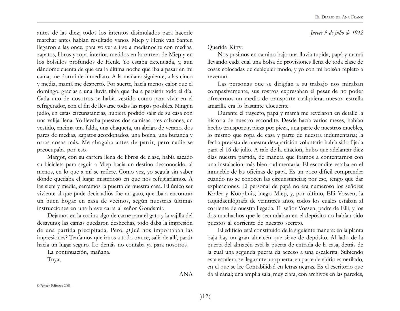 El Diario de
Ana Frank EL DIARIO DE ANA FRANK
NOTA DEL TRADUCTOR
Función de mediar -de intermediar- entre dos mundos, entre
dos universos li