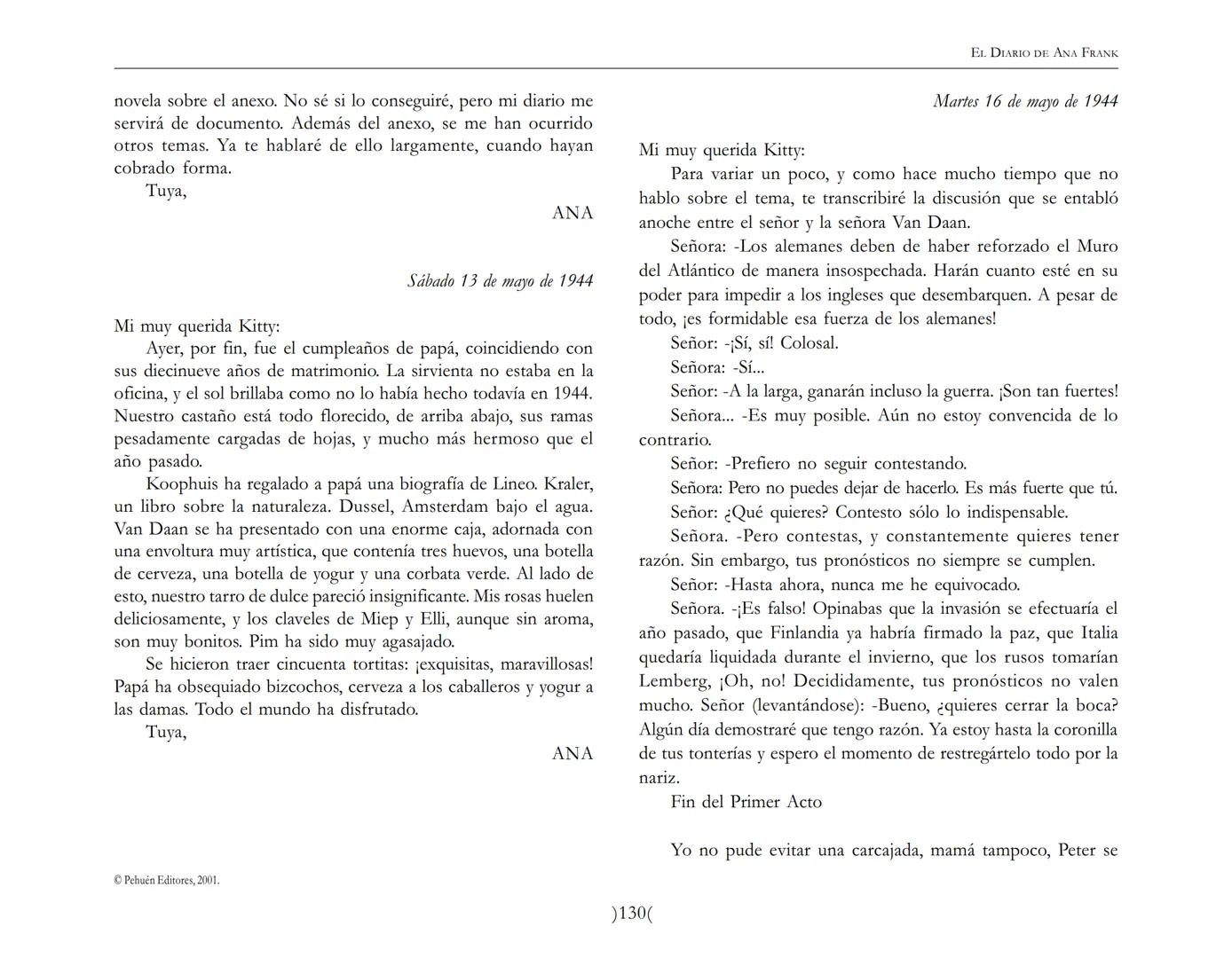 El Diario de
Ana Frank EL DIARIO DE ANA FRANK
NOTA DEL TRADUCTOR
Función de mediar -de intermediar- entre dos mundos, entre
dos universos li