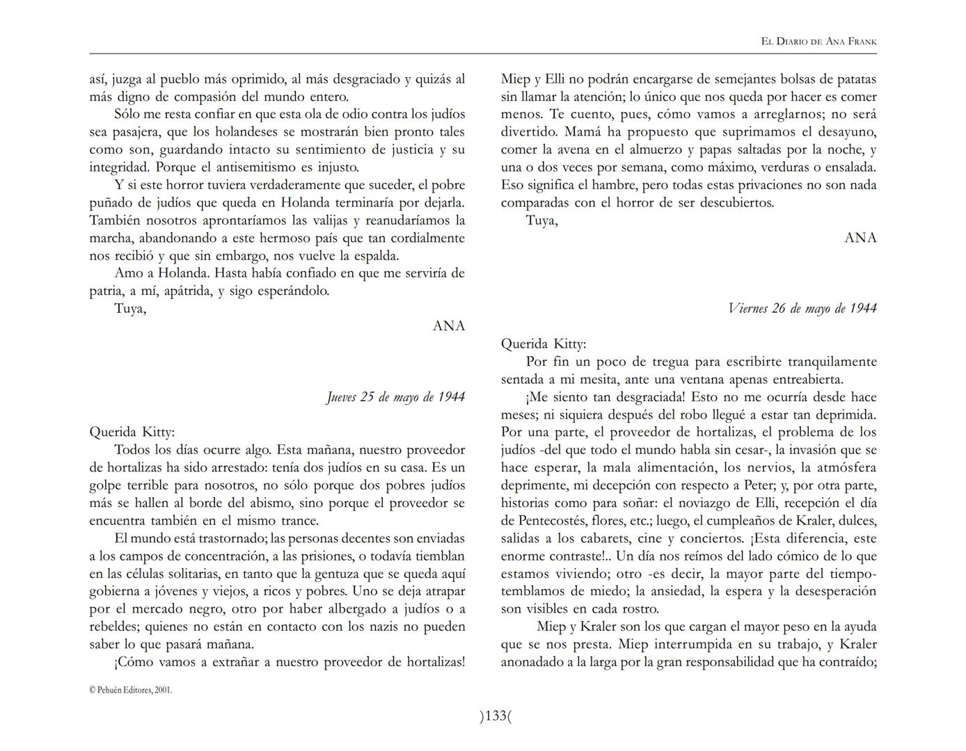 El Diario de
Ana Frank EL DIARIO DE ANA FRANK
NOTA DEL TRADUCTOR
Función de mediar -de intermediar- entre dos mundos, entre
dos universos li