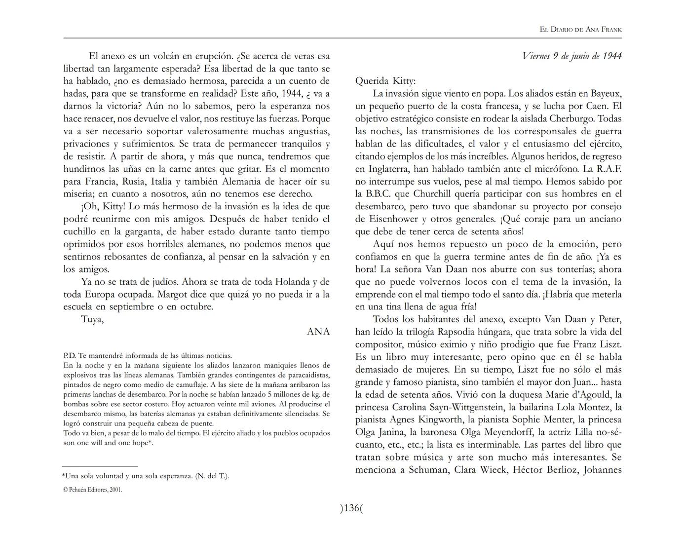 El Diario de
Ana Frank EL DIARIO DE ANA FRANK
NOTA DEL TRADUCTOR
Función de mediar -de intermediar- entre dos mundos, entre
dos universos li