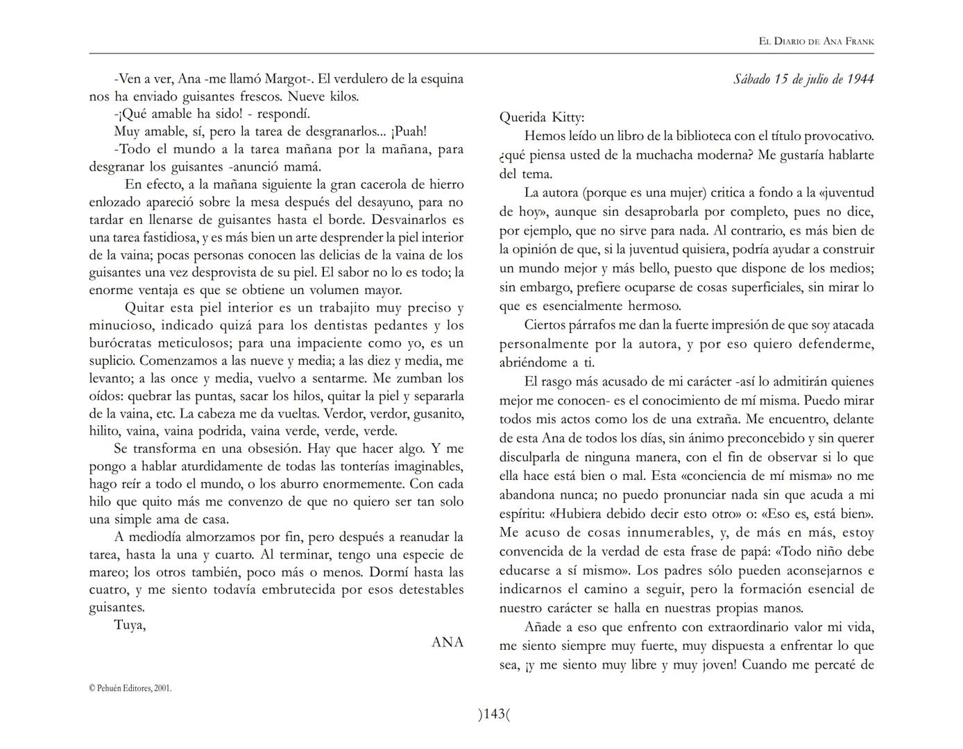 El Diario de
Ana Frank EL DIARIO DE ANA FRANK
NOTA DEL TRADUCTOR
Función de mediar -de intermediar- entre dos mundos, entre
dos universos li