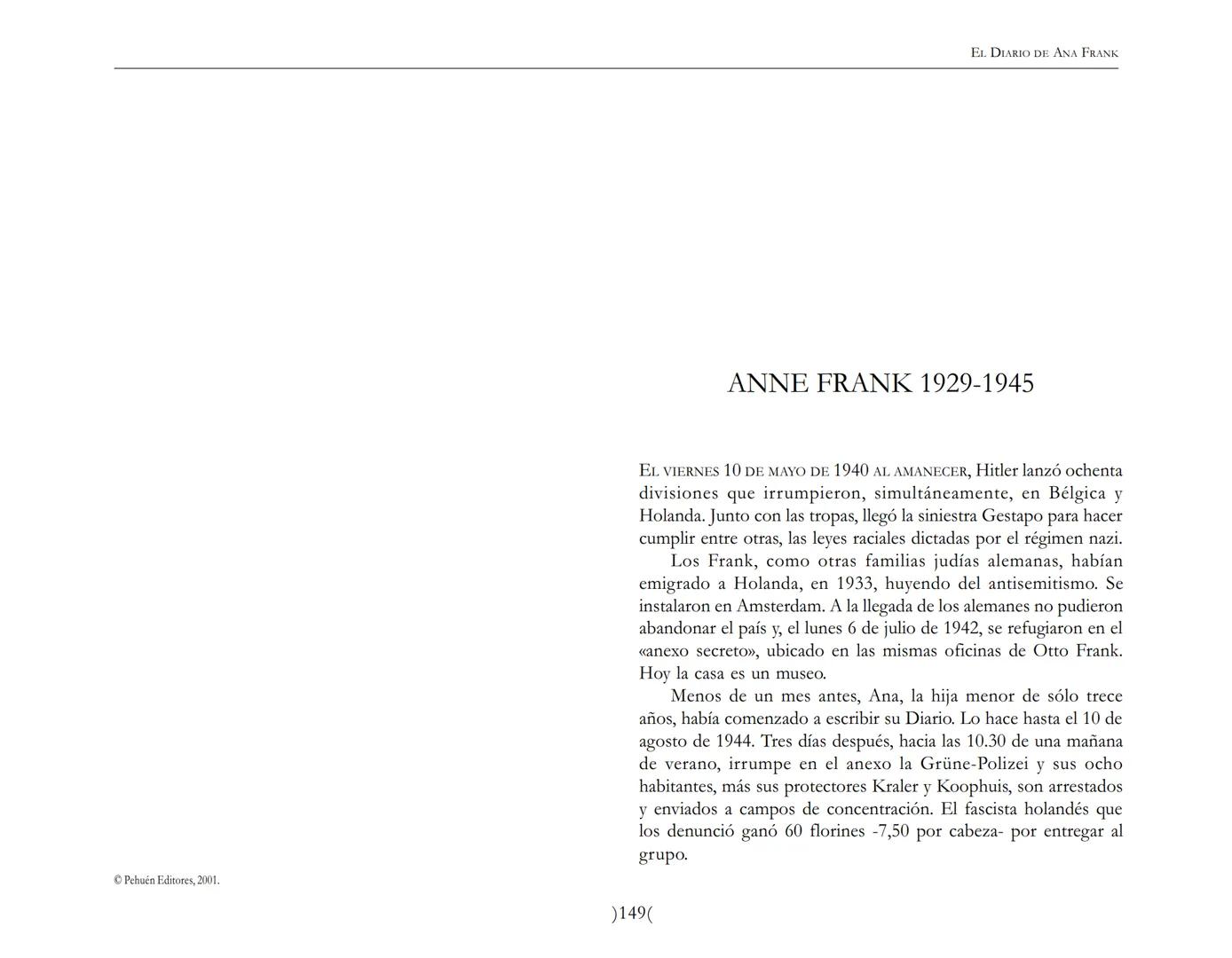 El Diario de
Ana Frank EL DIARIO DE ANA FRANK
NOTA DEL TRADUCTOR
Función de mediar -de intermediar- entre dos mundos, entre
dos universos li