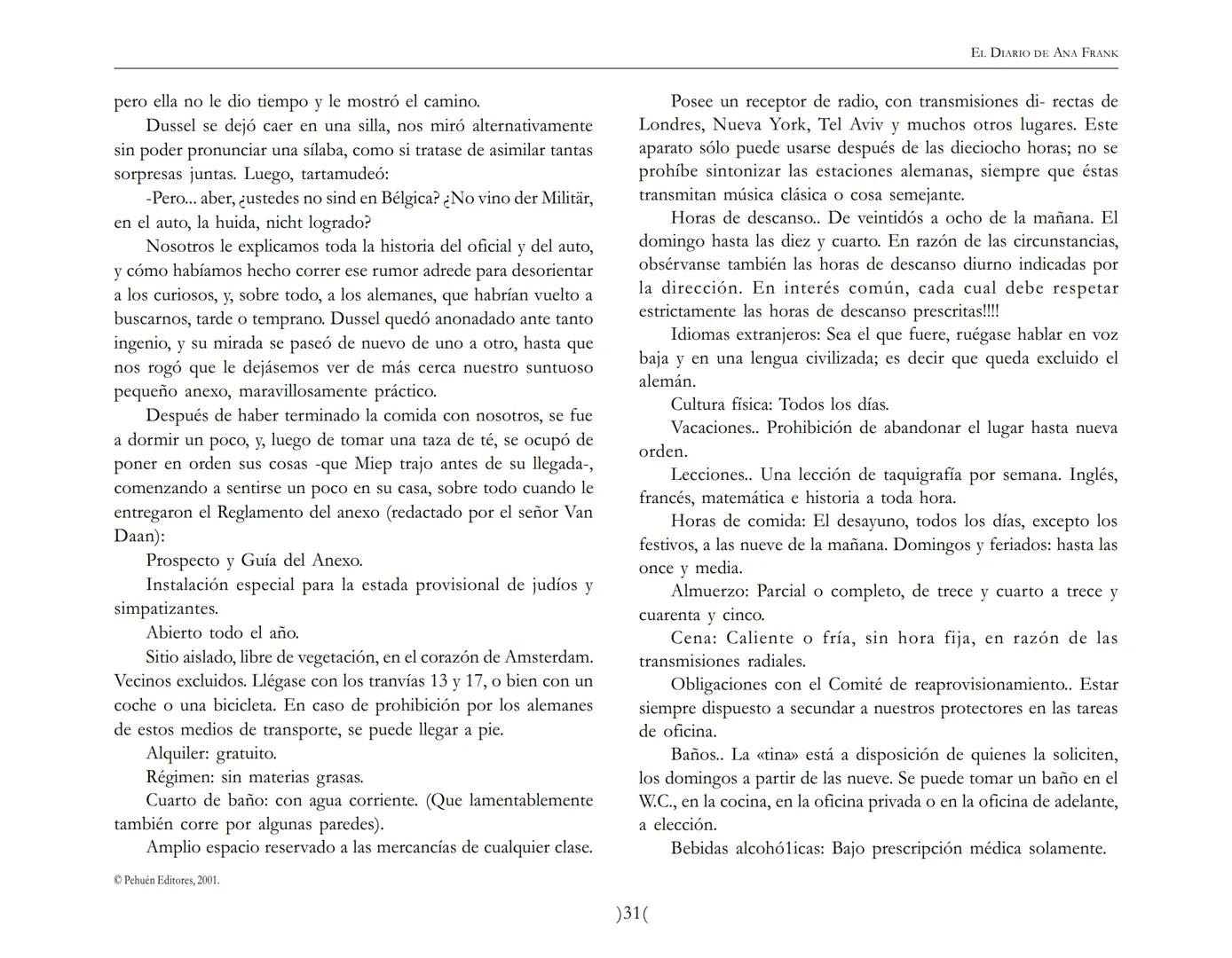 El Diario de
Ana Frank EL DIARIO DE ANA FRANK
NOTA DEL TRADUCTOR
Función de mediar -de intermediar- entre dos mundos, entre
dos universos li