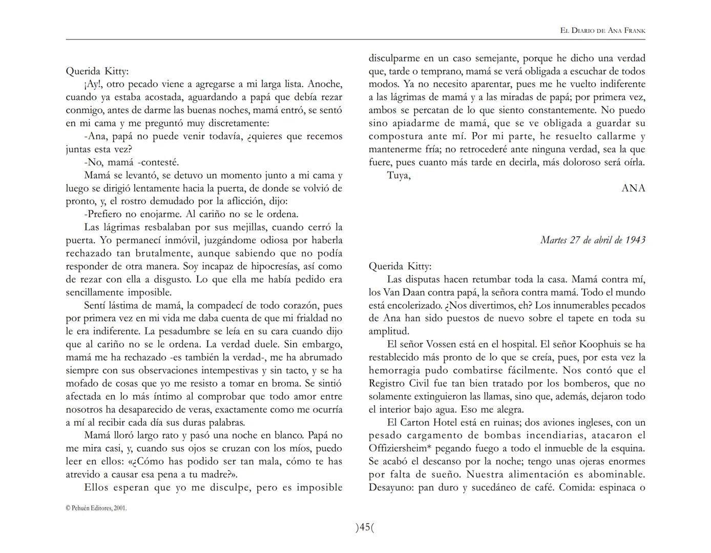 El Diario de
Ana Frank EL DIARIO DE ANA FRANK
NOTA DEL TRADUCTOR
Función de mediar -de intermediar- entre dos mundos, entre
dos universos li