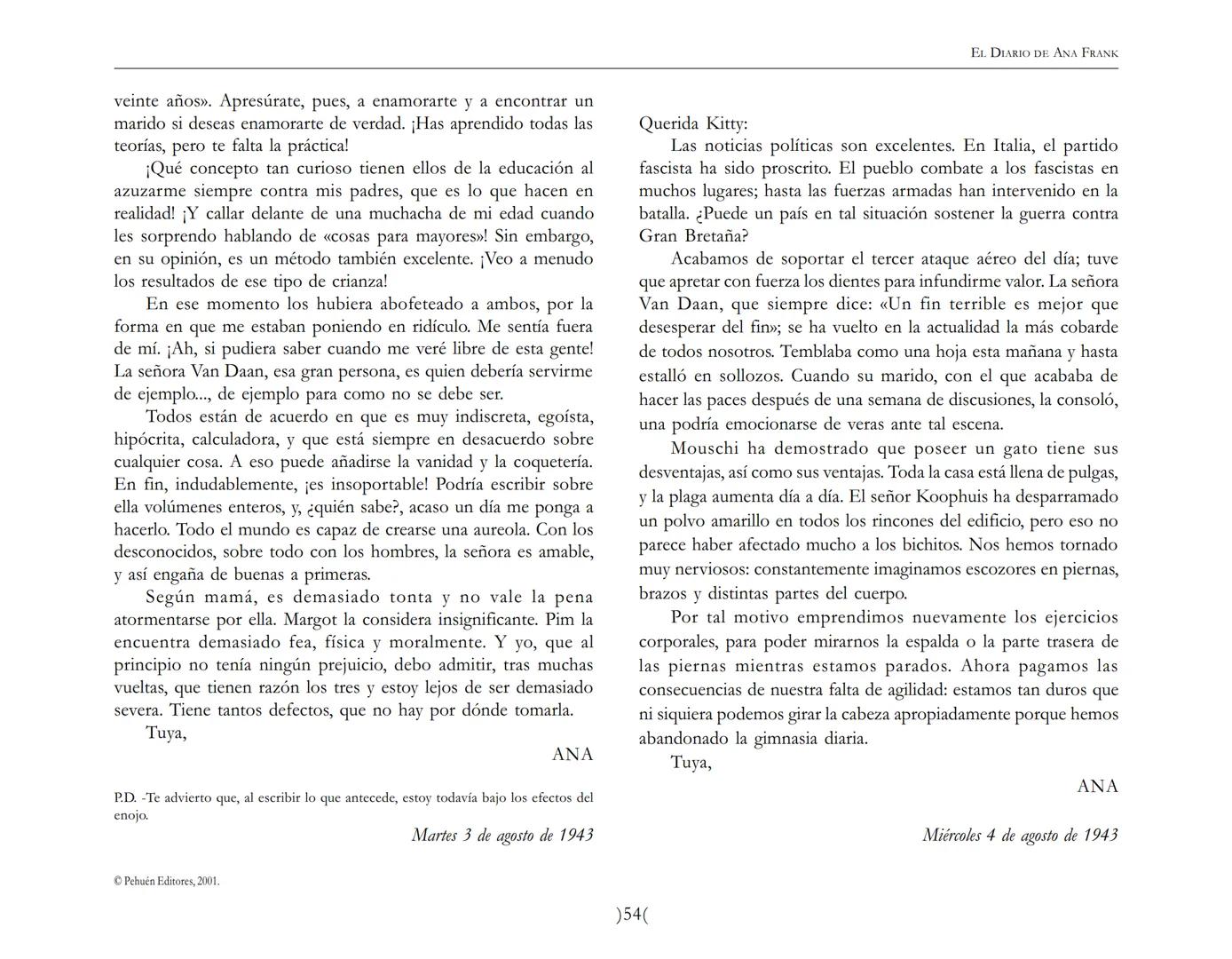 El Diario de
Ana Frank EL DIARIO DE ANA FRANK
NOTA DEL TRADUCTOR
Función de mediar -de intermediar- entre dos mundos, entre
dos universos li