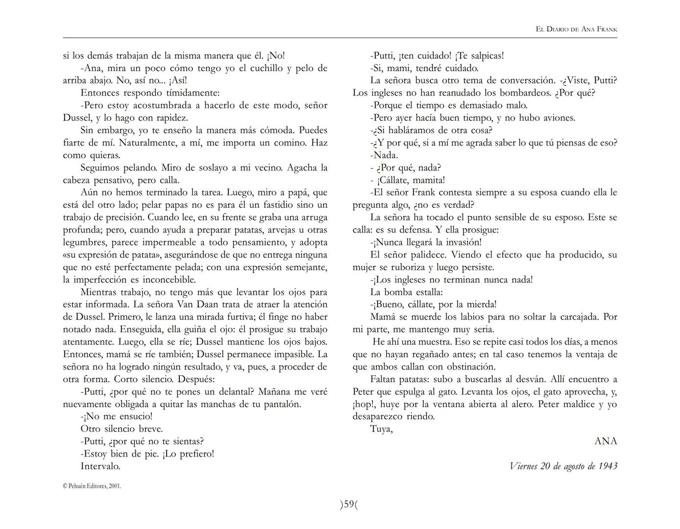 El Diario de
Ana Frank EL DIARIO DE ANA FRANK
NOTA DEL TRADUCTOR
Función de mediar -de intermediar- entre dos mundos, entre
dos universos li