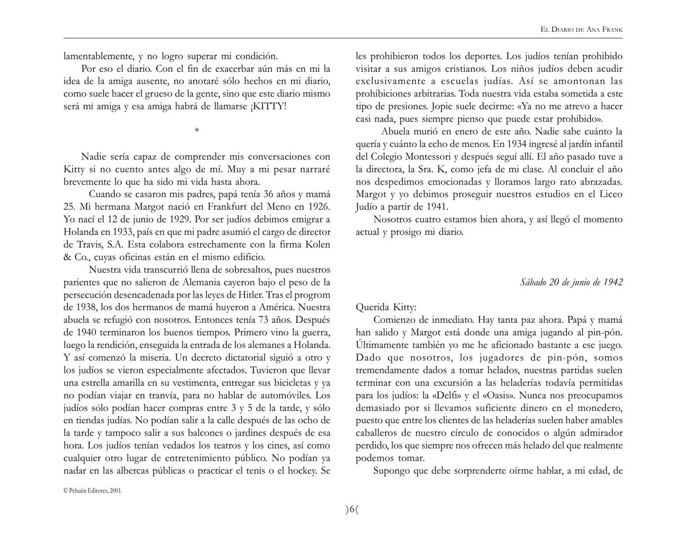 El Diario de
Ana Frank EL DIARIO DE ANA FRANK
NOTA DEL TRADUCTOR
Función de mediar -de intermediar- entre dos mundos, entre
dos universos li