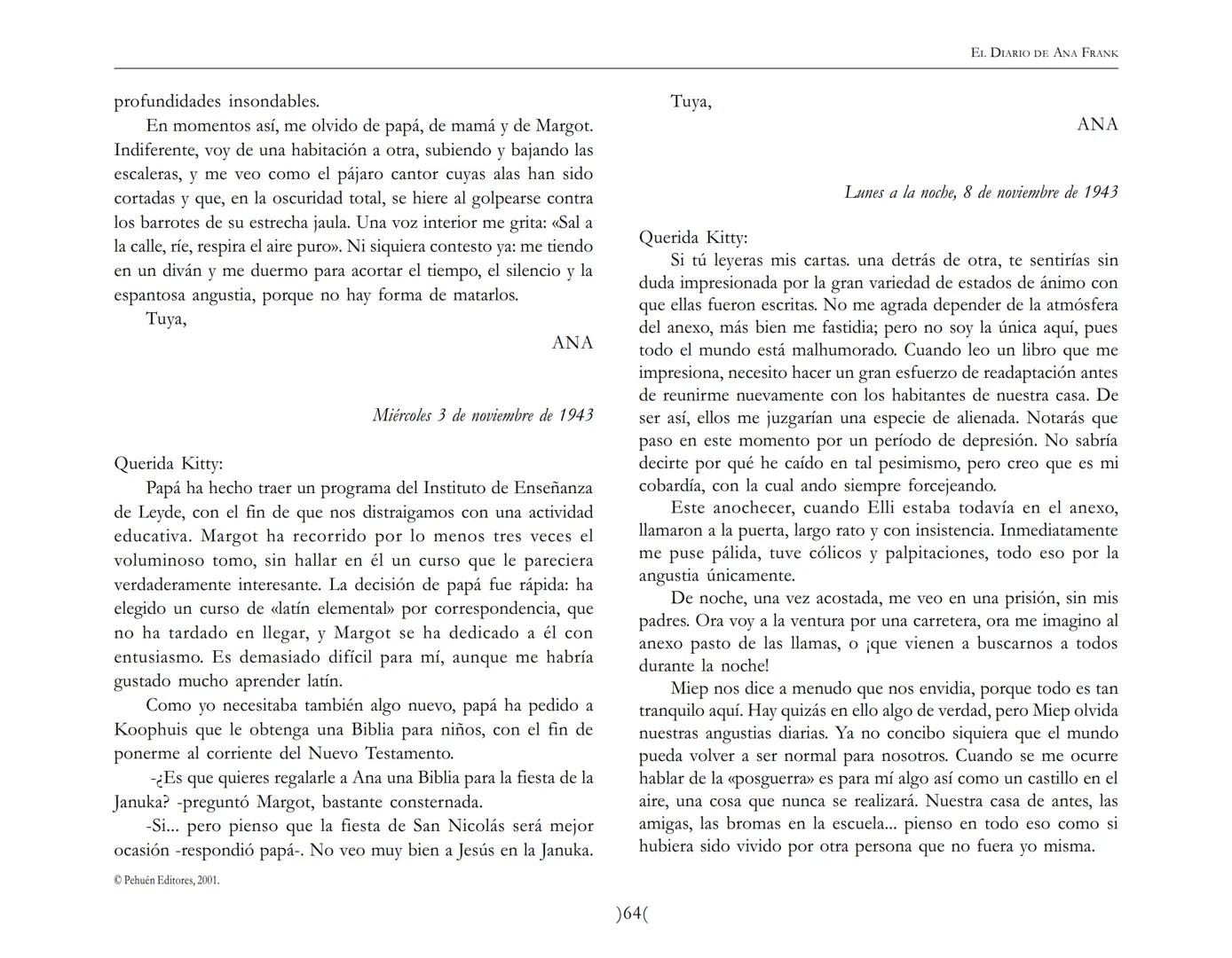 El Diario de
Ana Frank EL DIARIO DE ANA FRANK
NOTA DEL TRADUCTOR
Función de mediar -de intermediar- entre dos mundos, entre
dos universos li