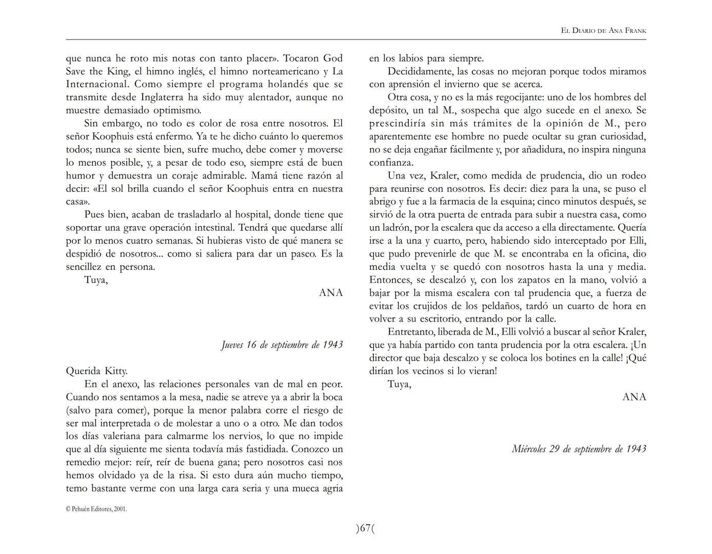 El Diario de
Ana Frank EL DIARIO DE ANA FRANK
NOTA DEL TRADUCTOR
Función de mediar -de intermediar- entre dos mundos, entre
dos universos li