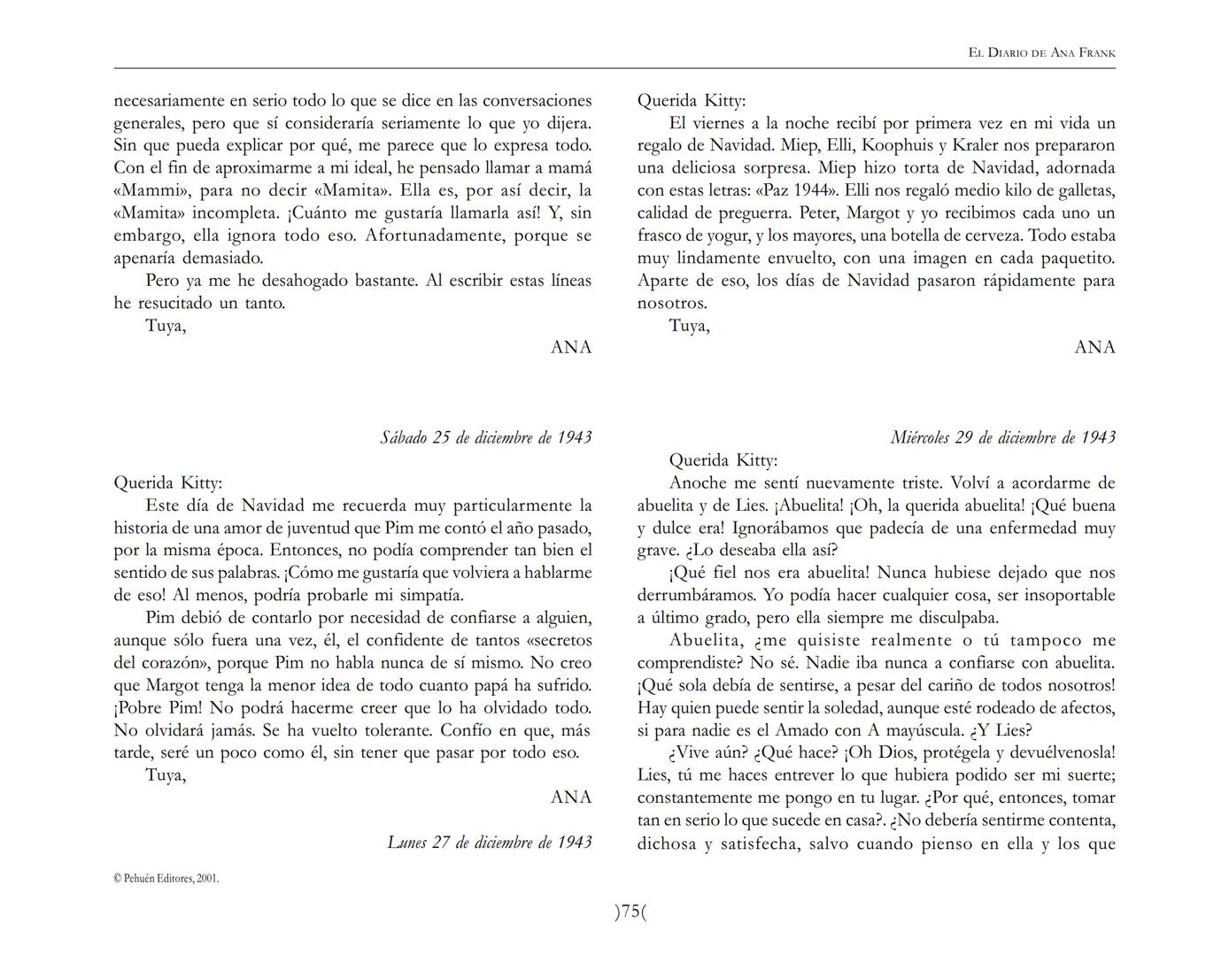 El Diario de
Ana Frank EL DIARIO DE ANA FRANK
NOTA DEL TRADUCTOR
Función de mediar -de intermediar- entre dos mundos, entre
dos universos li
