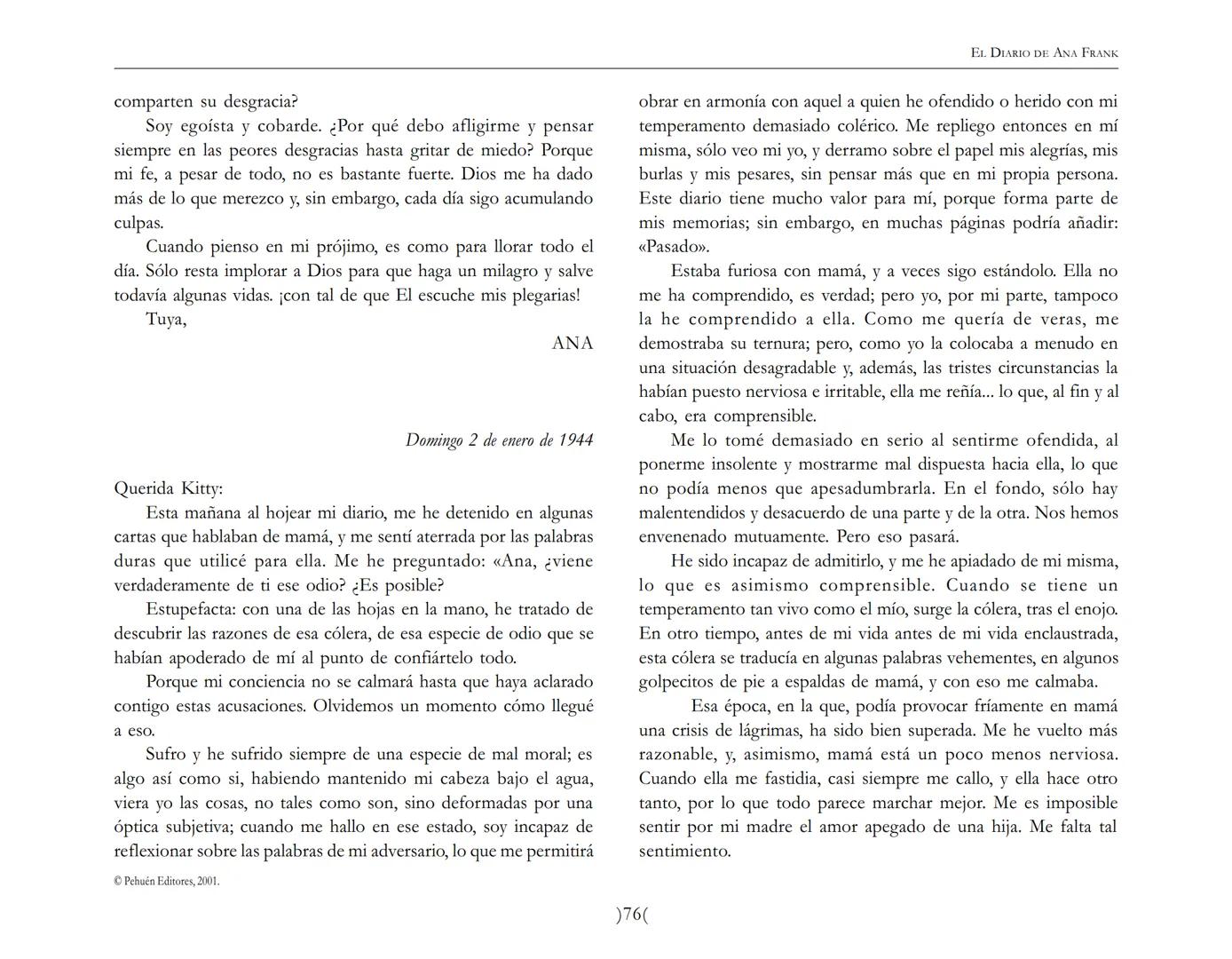 El Diario de
Ana Frank EL DIARIO DE ANA FRANK
NOTA DEL TRADUCTOR
Función de mediar -de intermediar- entre dos mundos, entre
dos universos li
