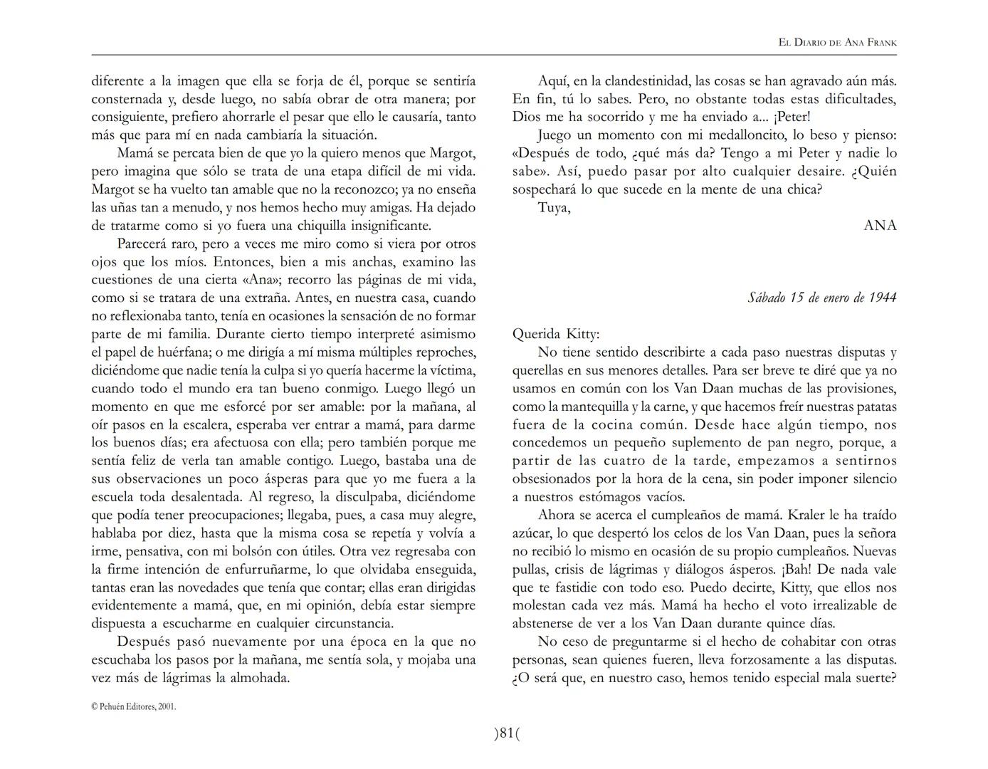 El Diario de
Ana Frank EL DIARIO DE ANA FRANK
NOTA DEL TRADUCTOR
Función de mediar -de intermediar- entre dos mundos, entre
dos universos li