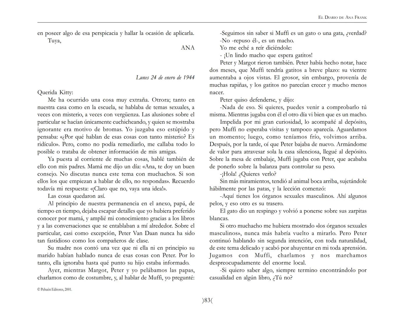 El Diario de
Ana Frank EL DIARIO DE ANA FRANK
NOTA DEL TRADUCTOR
Función de mediar -de intermediar- entre dos mundos, entre
dos universos li