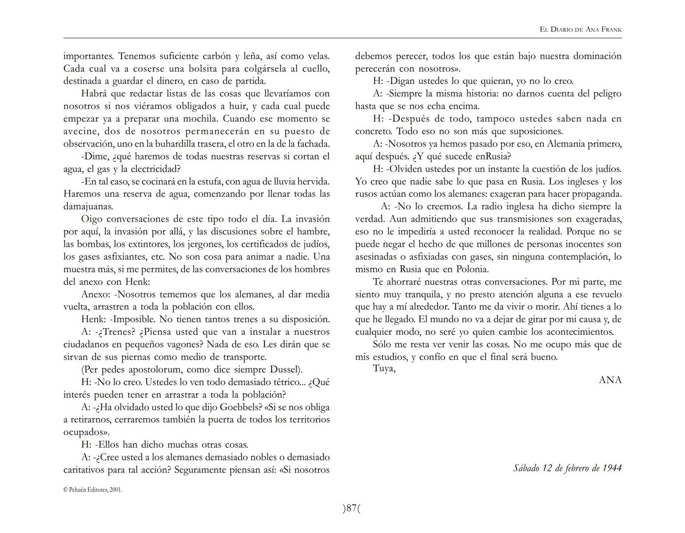 El Diario de
Ana Frank EL DIARIO DE ANA FRANK
NOTA DEL TRADUCTOR
Función de mediar -de intermediar- entre dos mundos, entre
dos universos li