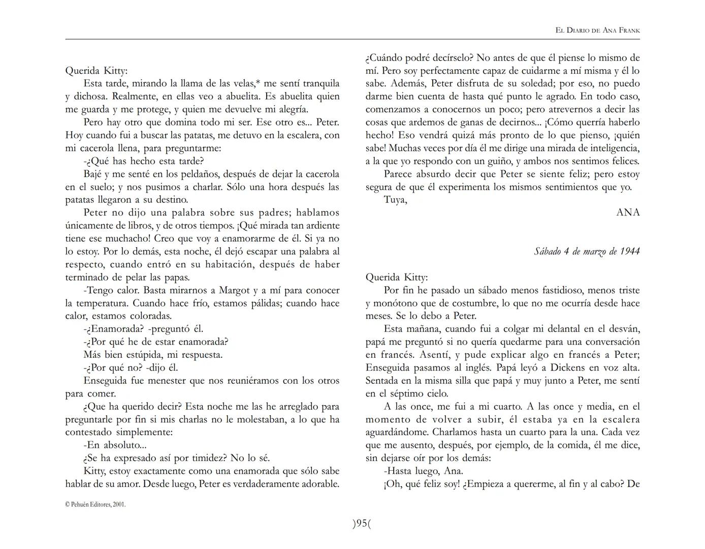 El Diario de
Ana Frank EL DIARIO DE ANA FRANK
NOTA DEL TRADUCTOR
Función de mediar -de intermediar- entre dos mundos, entre
dos universos li