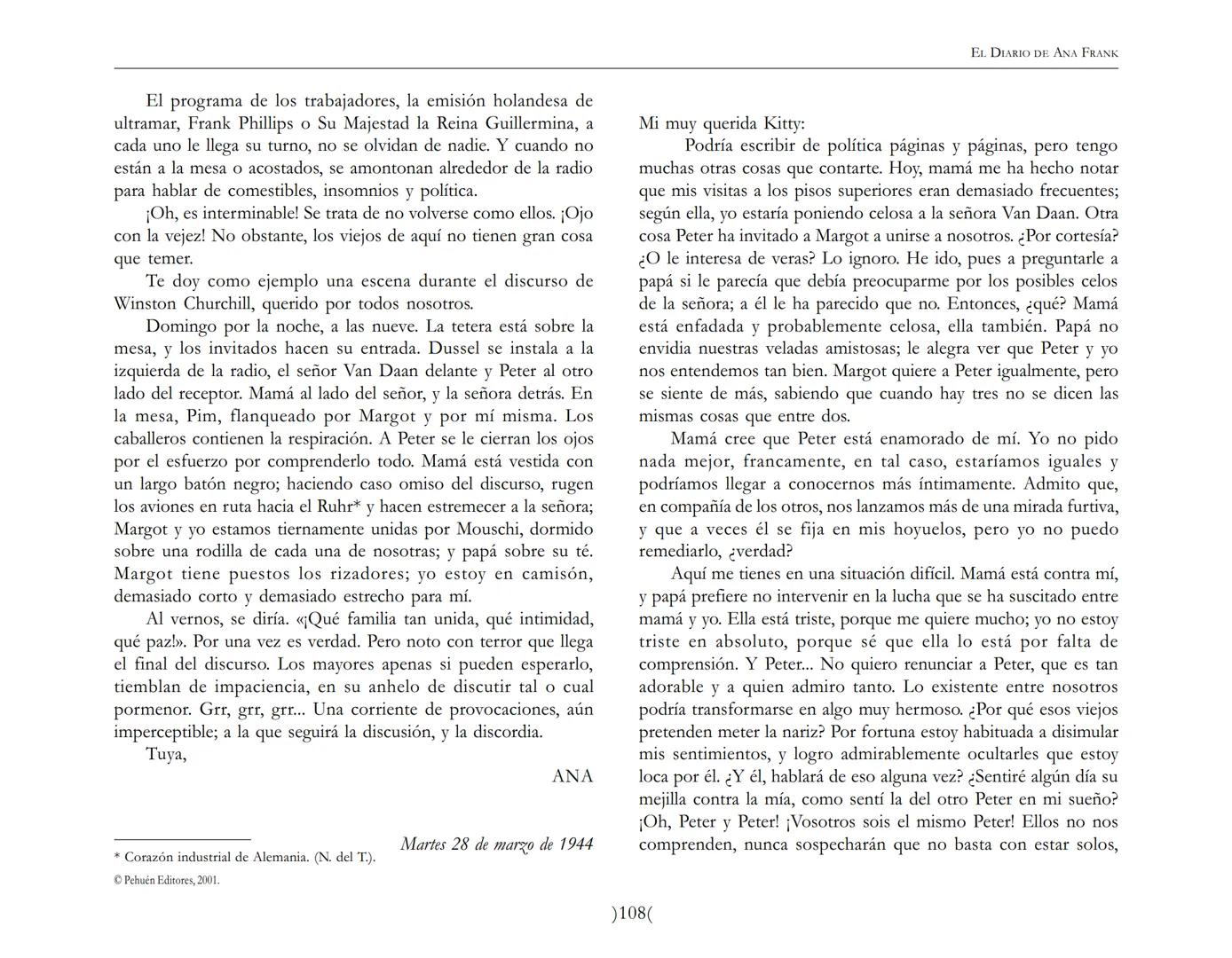 El Diario de
Ana Frank EL DIARIO DE ANA FRANK
NOTA DEL TRADUCTOR
Función de mediar -de intermediar- entre dos mundos, entre
dos universos li
