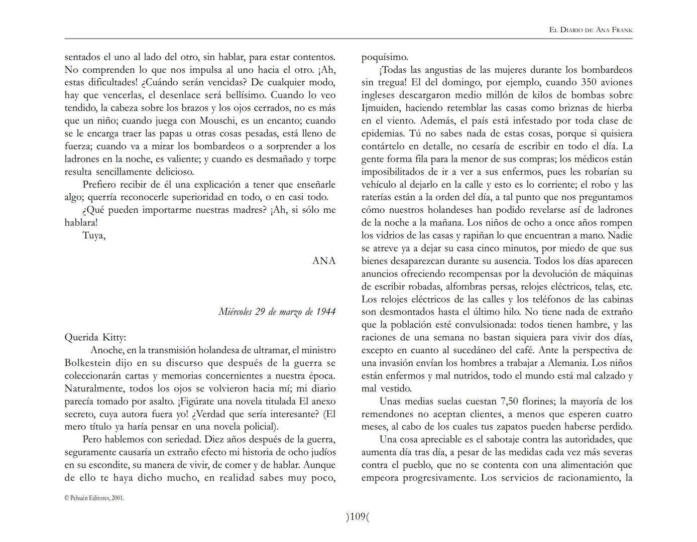 El Diario de
Ana Frank EL DIARIO DE ANA FRANK
NOTA DEL TRADUCTOR
Función de mediar -de intermediar- entre dos mundos, entre
dos universos li