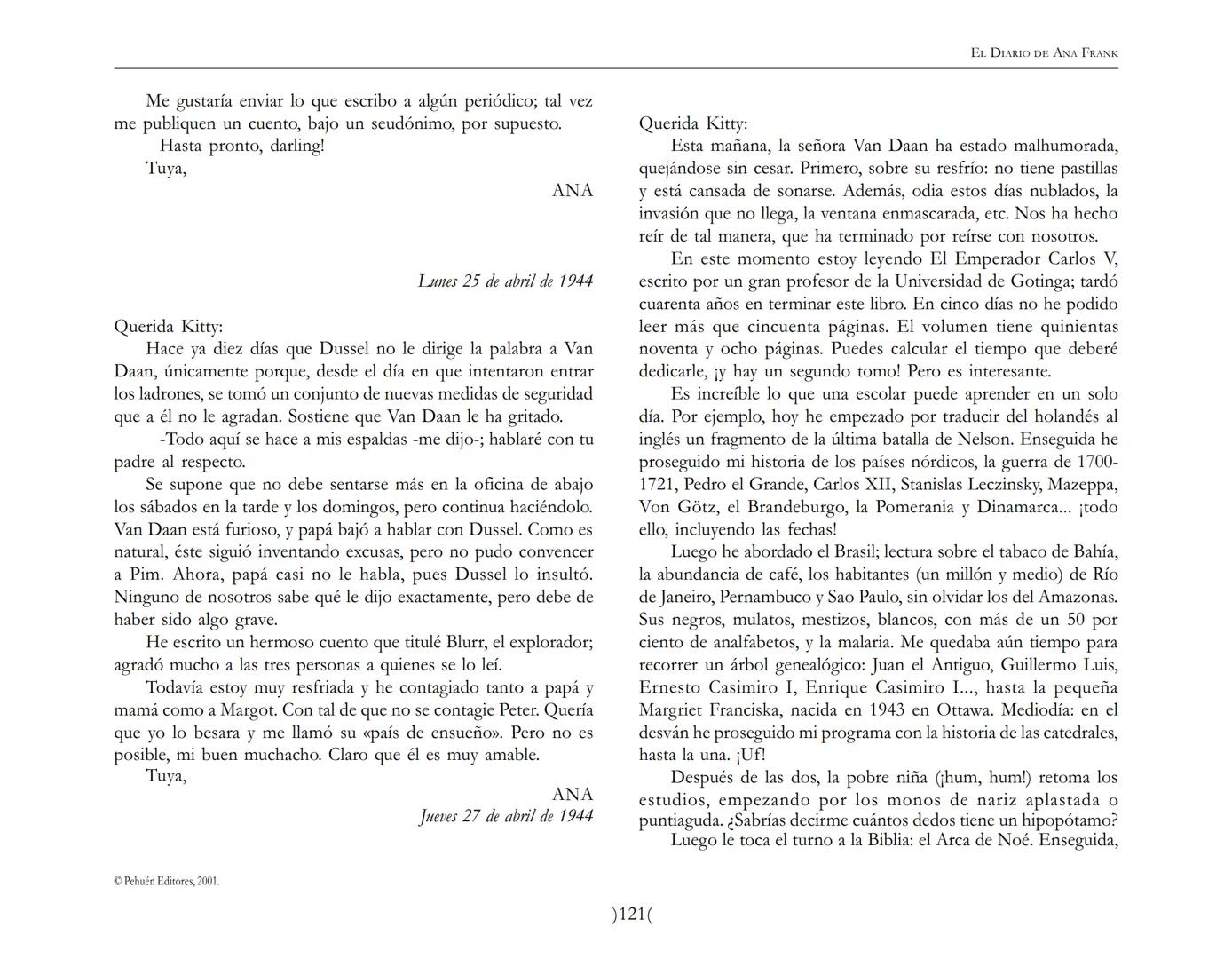 El Diario de
Ana Frank EL DIARIO DE ANA FRANK
NOTA DEL TRADUCTOR
Función de mediar -de intermediar- entre dos mundos, entre
dos universos li