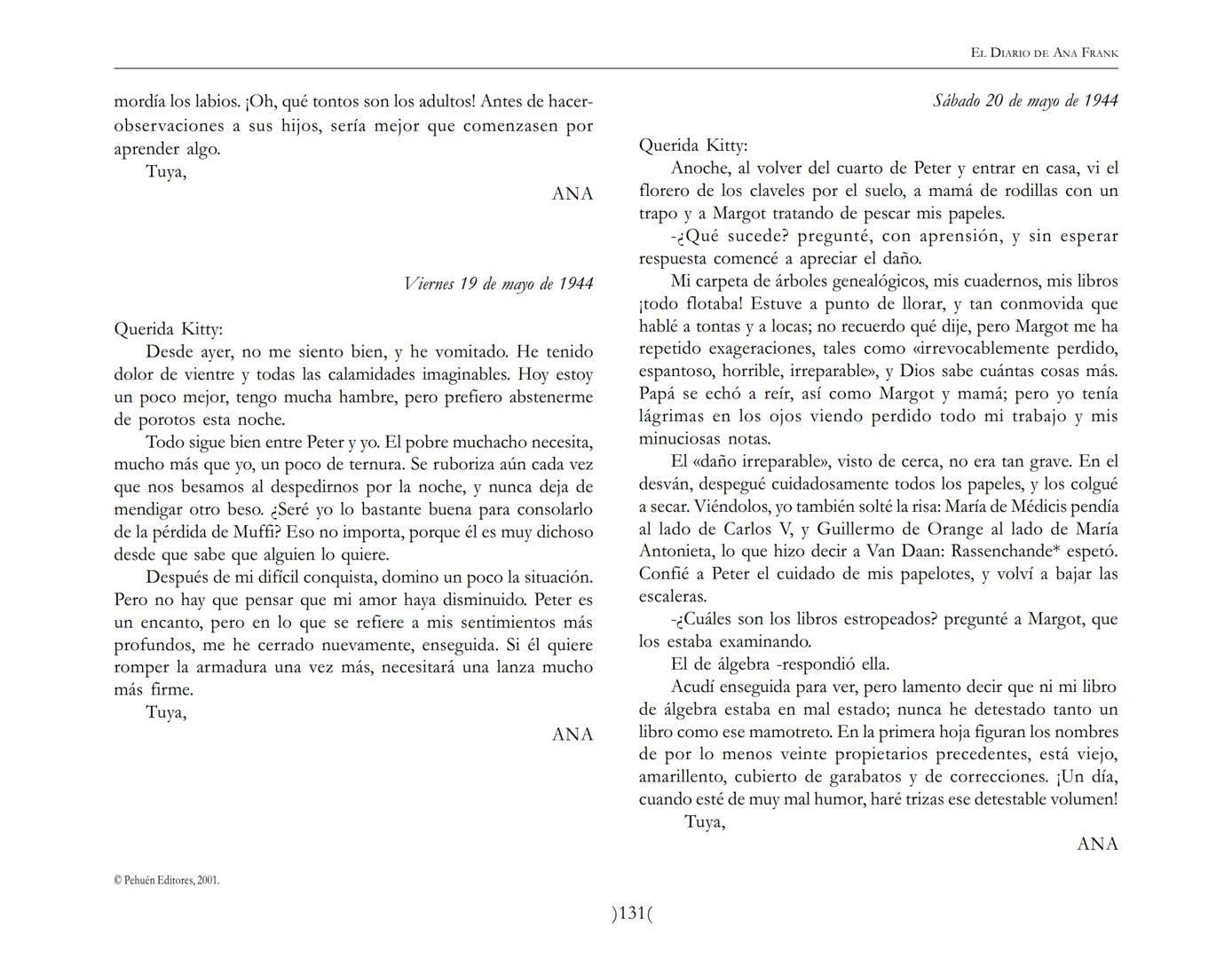 El Diario de
Ana Frank EL DIARIO DE ANA FRANK
NOTA DEL TRADUCTOR
Función de mediar -de intermediar- entre dos mundos, entre
dos universos li