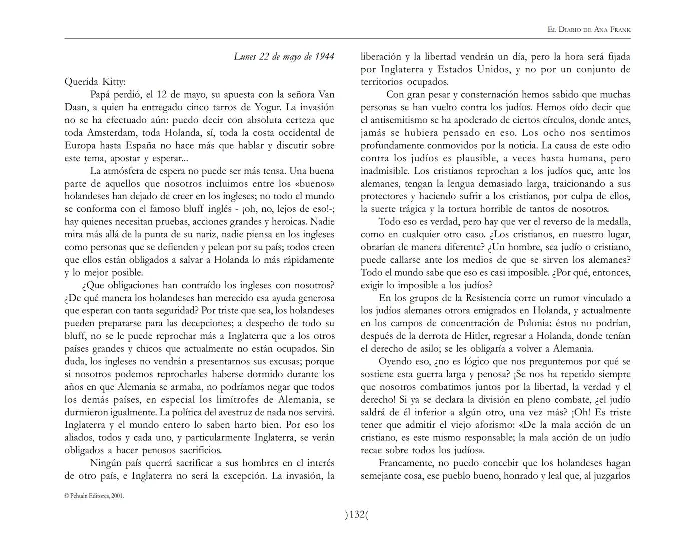 El Diario de
Ana Frank EL DIARIO DE ANA FRANK
NOTA DEL TRADUCTOR
Función de mediar -de intermediar- entre dos mundos, entre
dos universos li