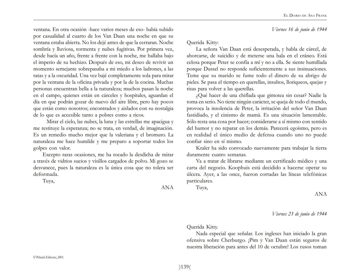 El Diario de
Ana Frank EL DIARIO DE ANA FRANK
NOTA DEL TRADUCTOR
Función de mediar -de intermediar- entre dos mundos, entre
dos universos li