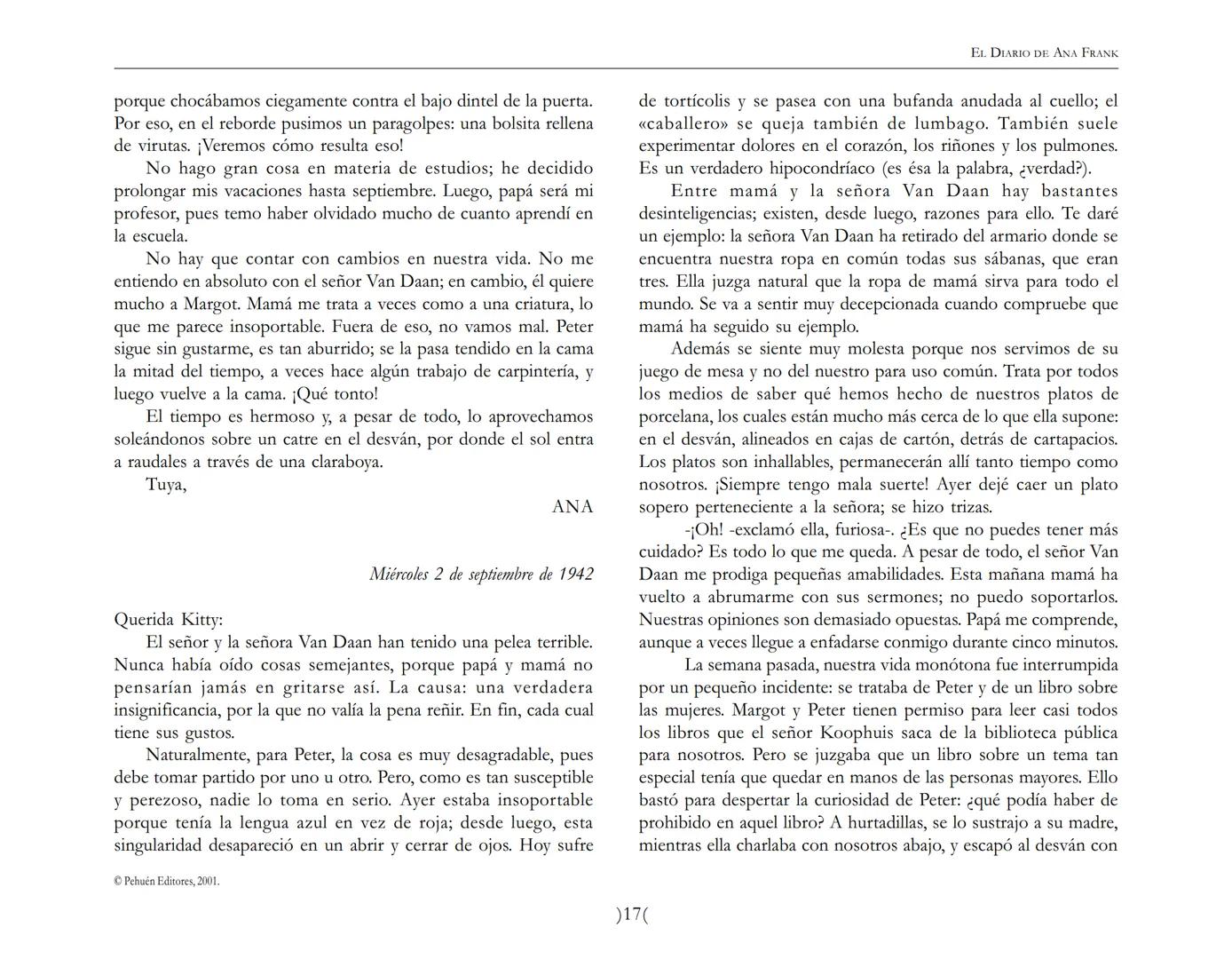 El Diario de
Ana Frank EL DIARIO DE ANA FRANK
NOTA DEL TRADUCTOR
Función de mediar -de intermediar- entre dos mundos, entre
dos universos li