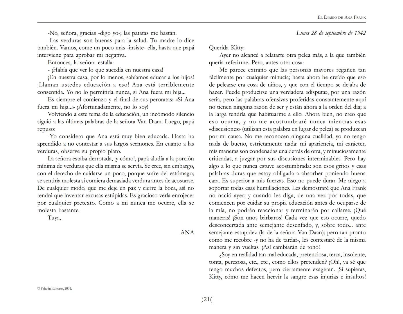 El Diario de
Ana Frank EL DIARIO DE ANA FRANK
NOTA DEL TRADUCTOR
Función de mediar -de intermediar- entre dos mundos, entre
dos universos li