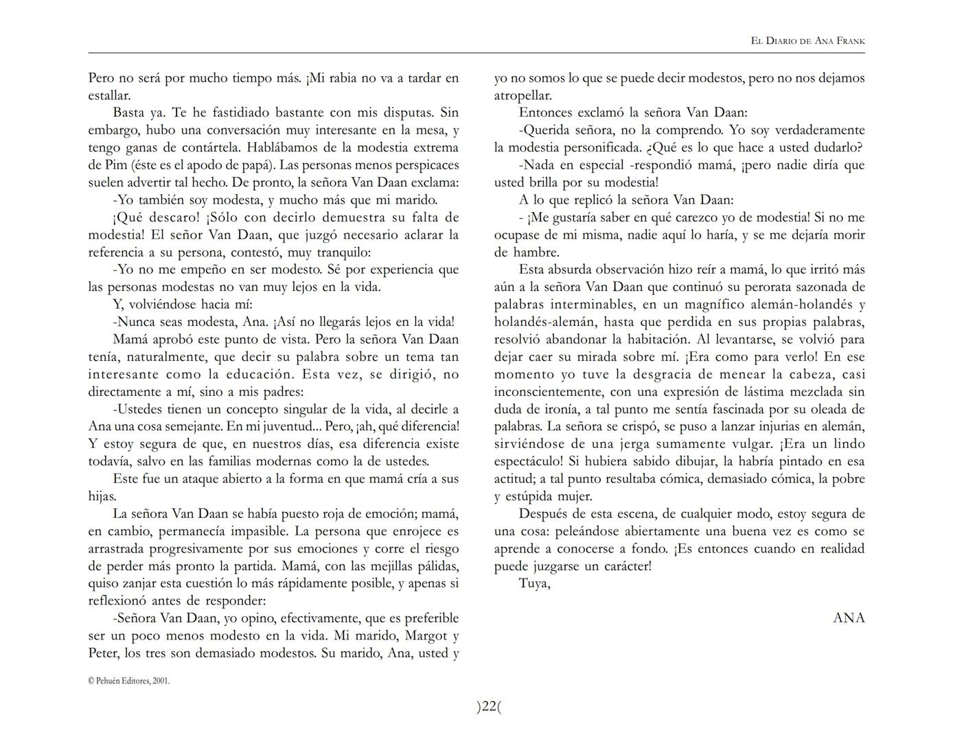 El Diario de
Ana Frank EL DIARIO DE ANA FRANK
NOTA DEL TRADUCTOR
Función de mediar -de intermediar- entre dos mundos, entre
dos universos li
