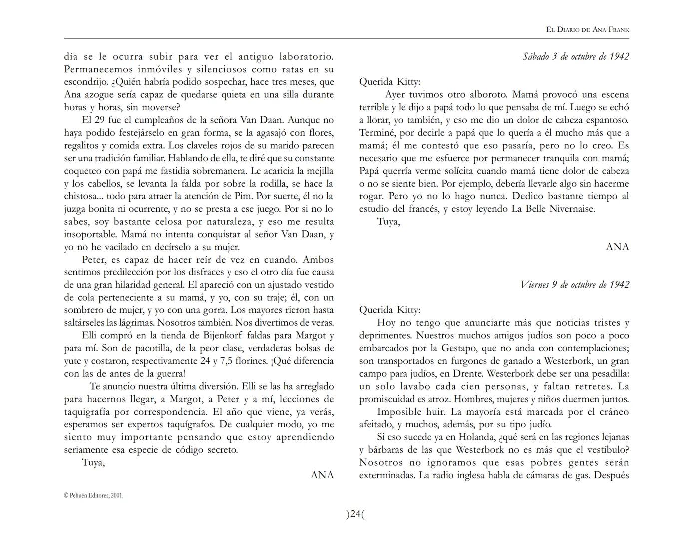 El Diario de
Ana Frank EL DIARIO DE ANA FRANK
NOTA DEL TRADUCTOR
Función de mediar -de intermediar- entre dos mundos, entre
dos universos li