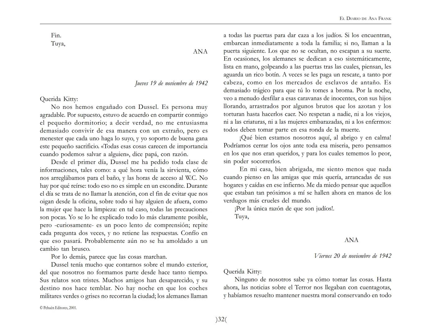El Diario de
Ana Frank EL DIARIO DE ANA FRANK
NOTA DEL TRADUCTOR
Función de mediar -de intermediar- entre dos mundos, entre
dos universos li