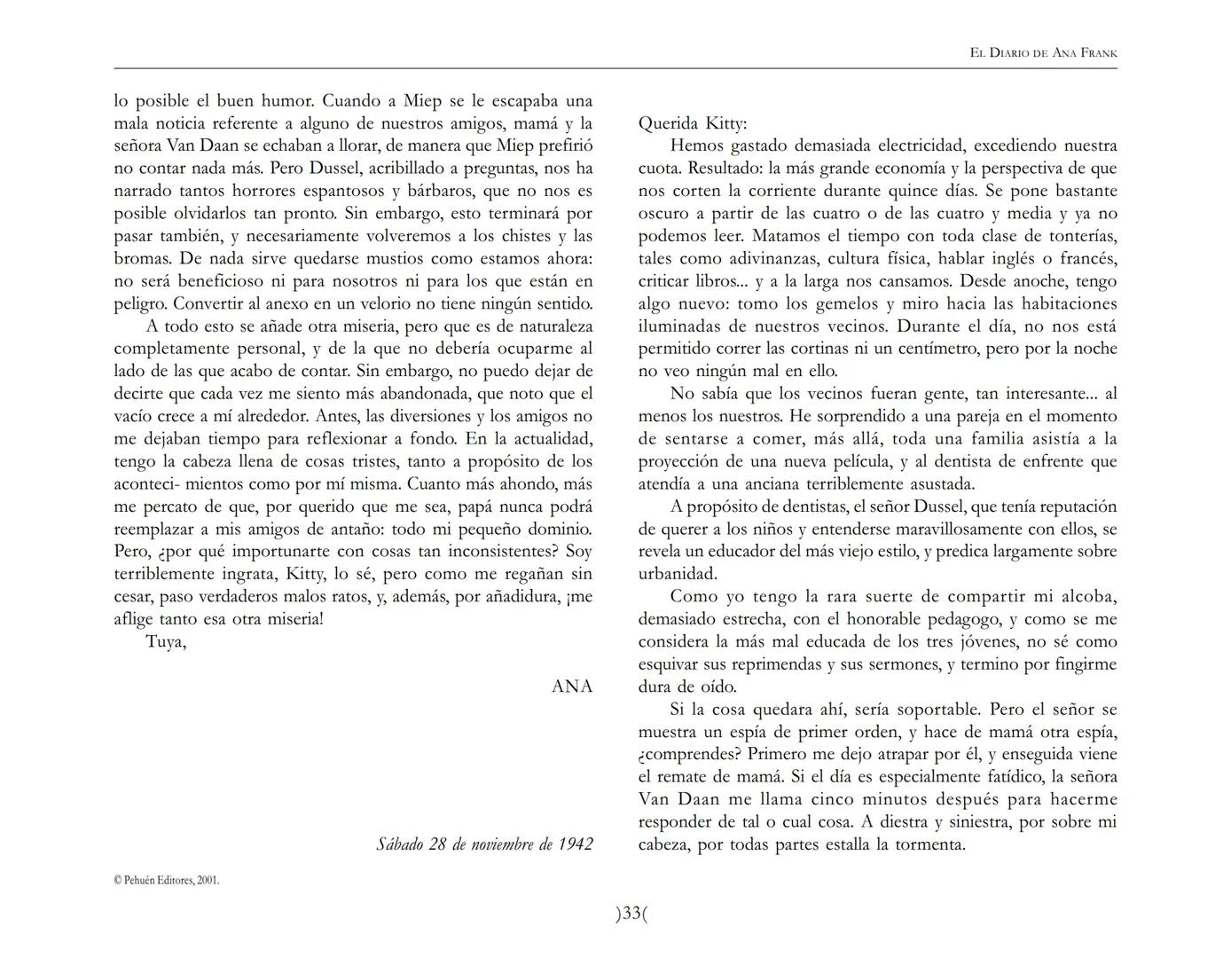 El Diario de
Ana Frank EL DIARIO DE ANA FRANK
NOTA DEL TRADUCTOR
Función de mediar -de intermediar- entre dos mundos, entre
dos universos li