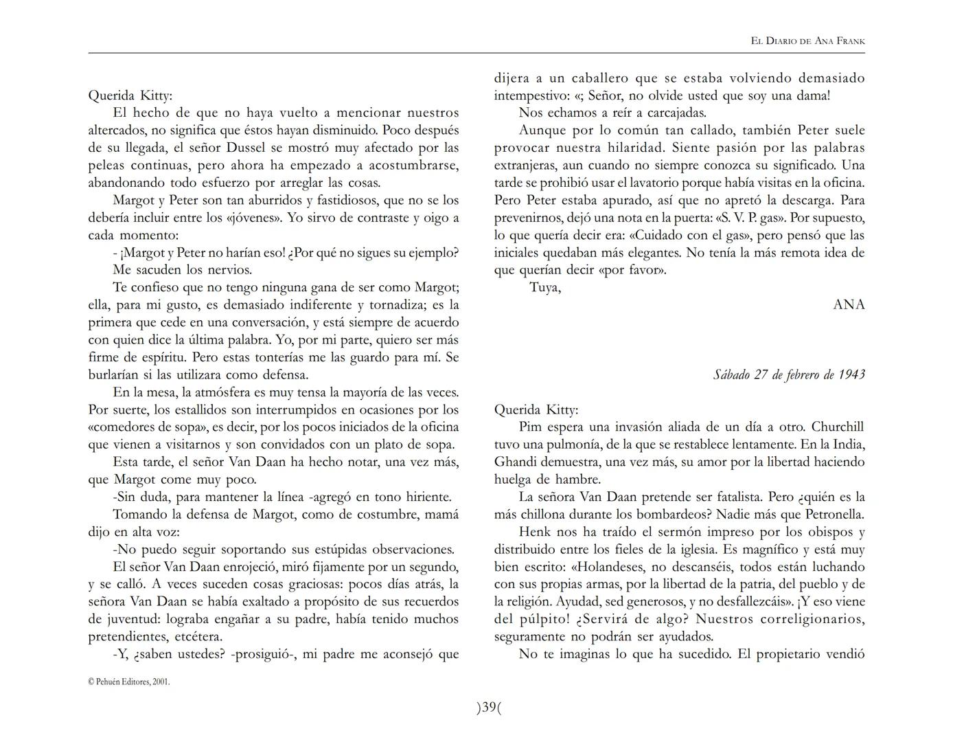 El Diario de
Ana Frank EL DIARIO DE ANA FRANK
NOTA DEL TRADUCTOR
Función de mediar -de intermediar- entre dos mundos, entre
dos universos li