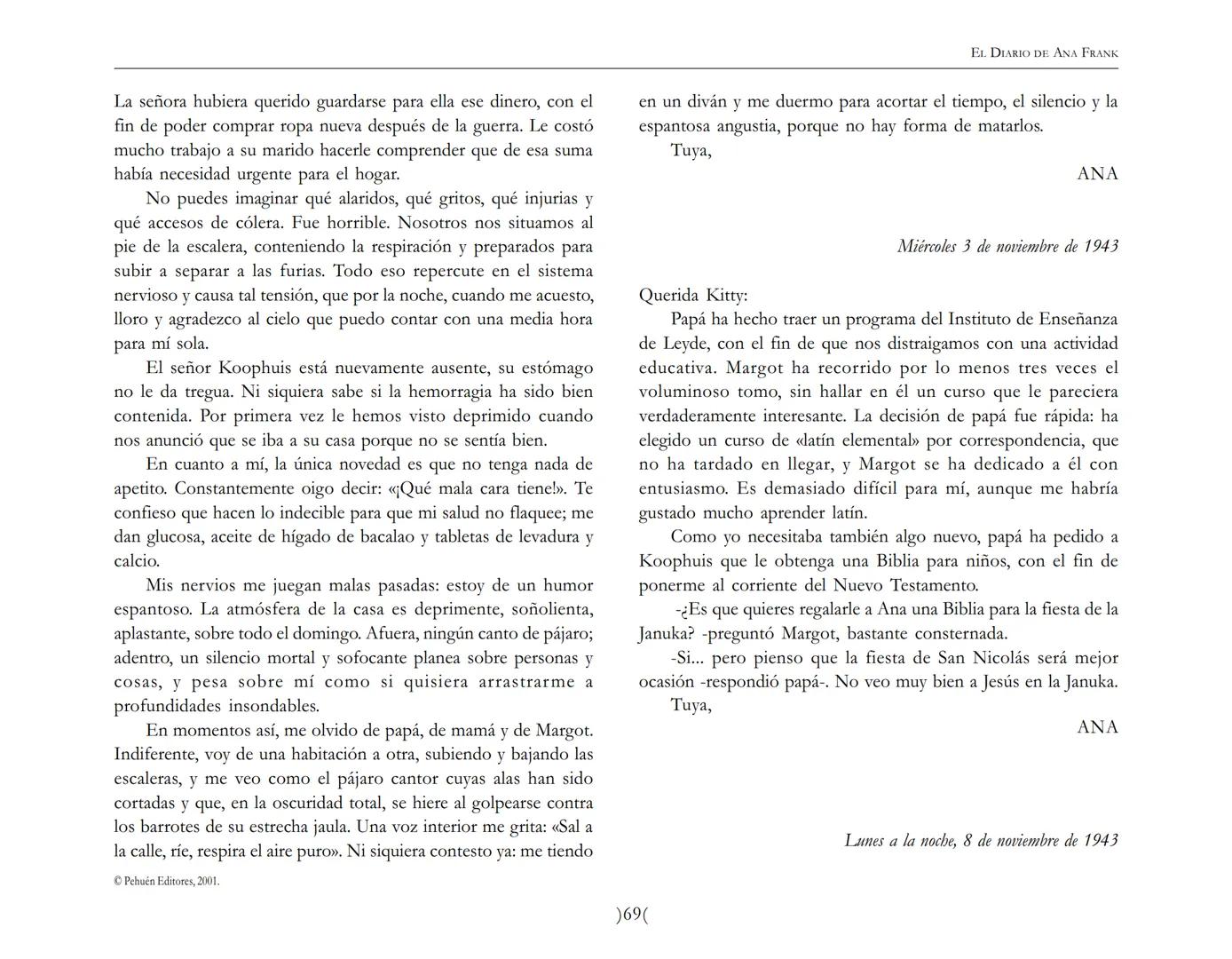 El Diario de
Ana Frank EL DIARIO DE ANA FRANK
NOTA DEL TRADUCTOR
Función de mediar -de intermediar- entre dos mundos, entre
dos universos li