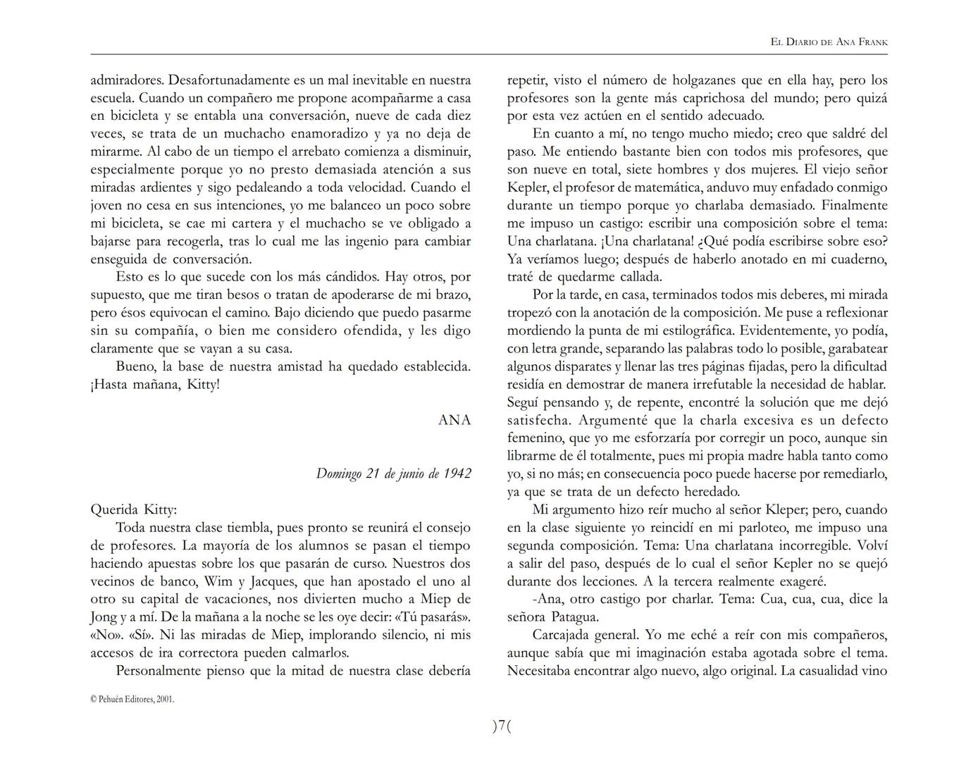 El Diario de
Ana Frank EL DIARIO DE ANA FRANK
NOTA DEL TRADUCTOR
Función de mediar -de intermediar- entre dos mundos, entre
dos universos li