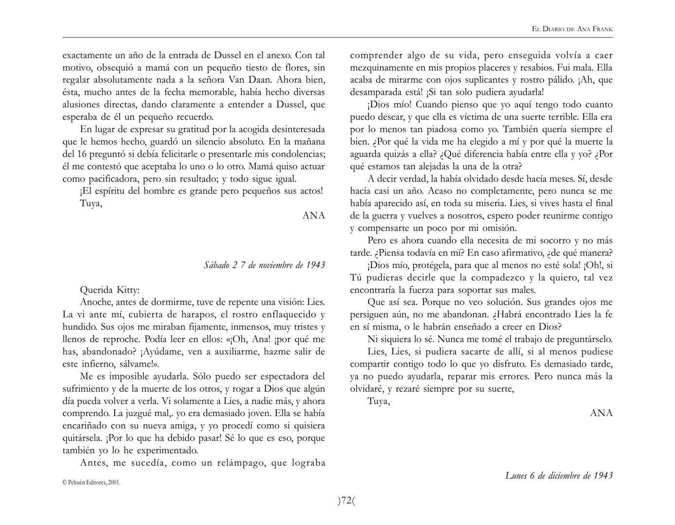 El Diario de
Ana Frank EL DIARIO DE ANA FRANK
NOTA DEL TRADUCTOR
Función de mediar -de intermediar- entre dos mundos, entre
dos universos li