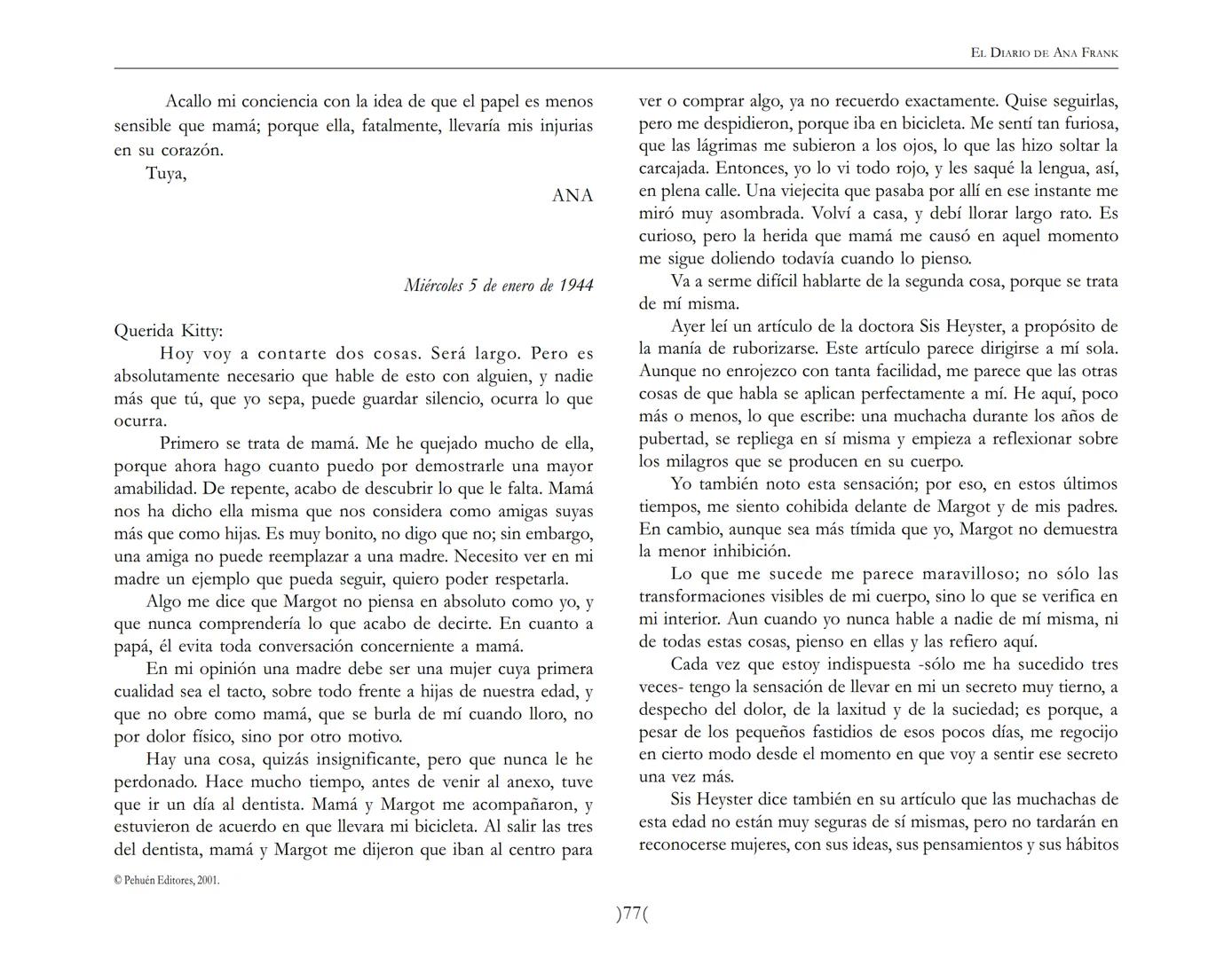 El Diario de
Ana Frank EL DIARIO DE ANA FRANK
NOTA DEL TRADUCTOR
Función de mediar -de intermediar- entre dos mundos, entre
dos universos li