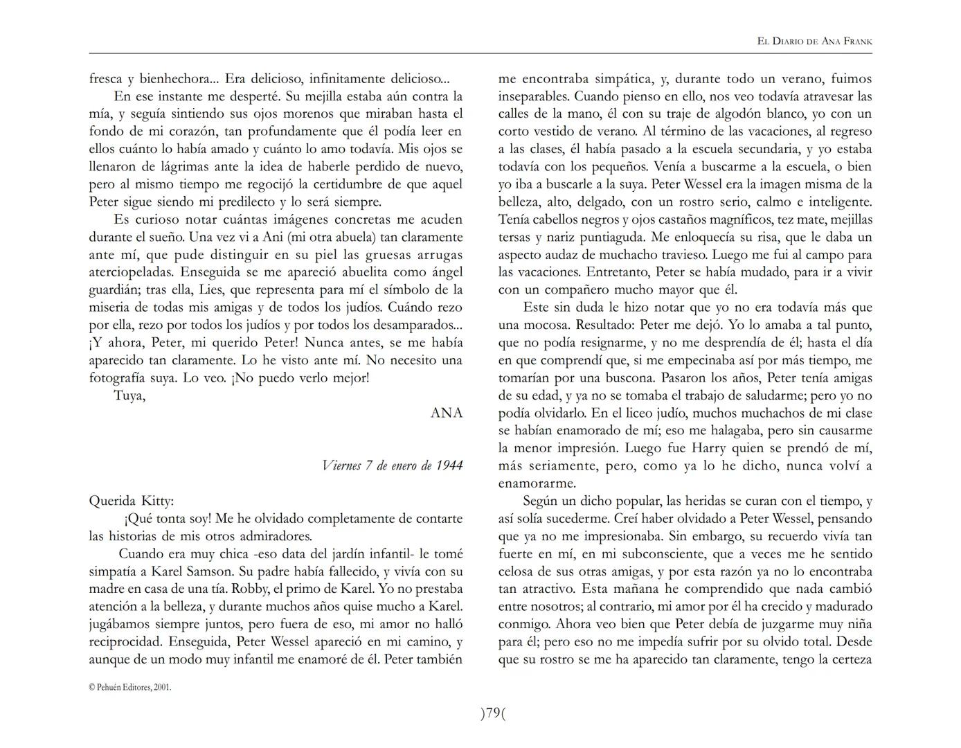 El Diario de
Ana Frank EL DIARIO DE ANA FRANK
NOTA DEL TRADUCTOR
Función de mediar -de intermediar- entre dos mundos, entre
dos universos li