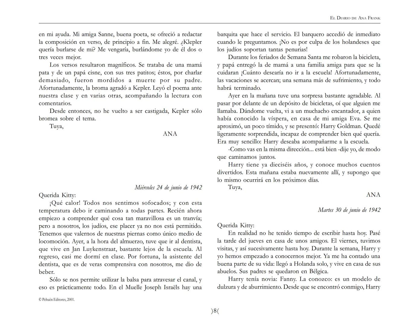 El Diario de
Ana Frank EL DIARIO DE ANA FRANK
NOTA DEL TRADUCTOR
Función de mediar -de intermediar- entre dos mundos, entre
dos universos li