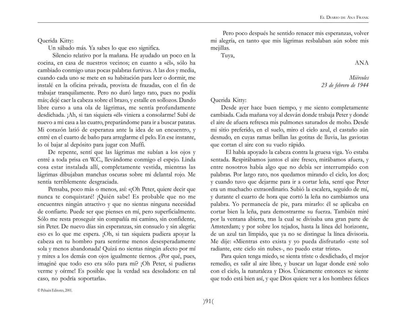 El Diario de
Ana Frank EL DIARIO DE ANA FRANK
NOTA DEL TRADUCTOR
Función de mediar -de intermediar- entre dos mundos, entre
dos universos li